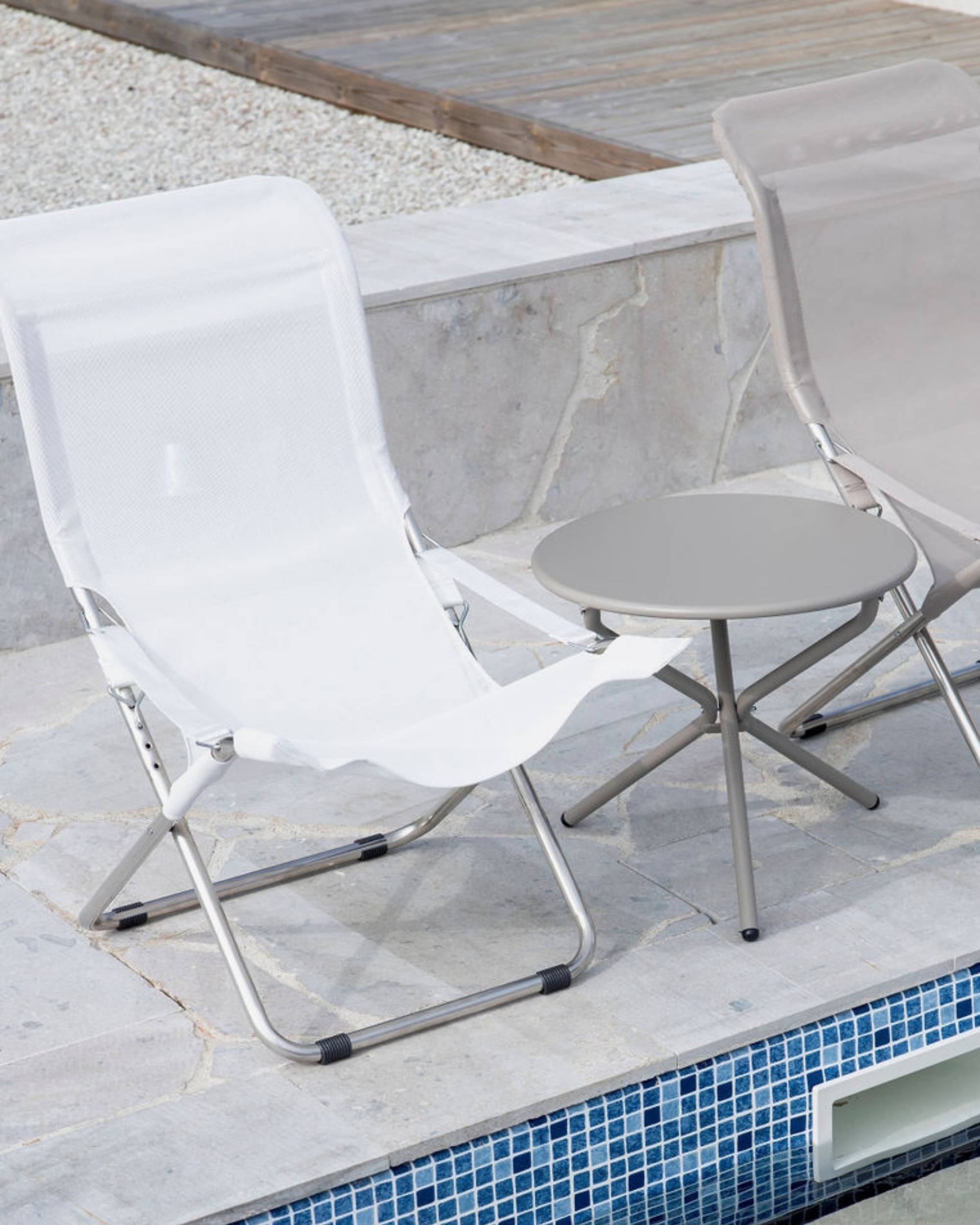 Fotskammel Chico Texfil til Solstol Fiesta Texfil fra FIAM