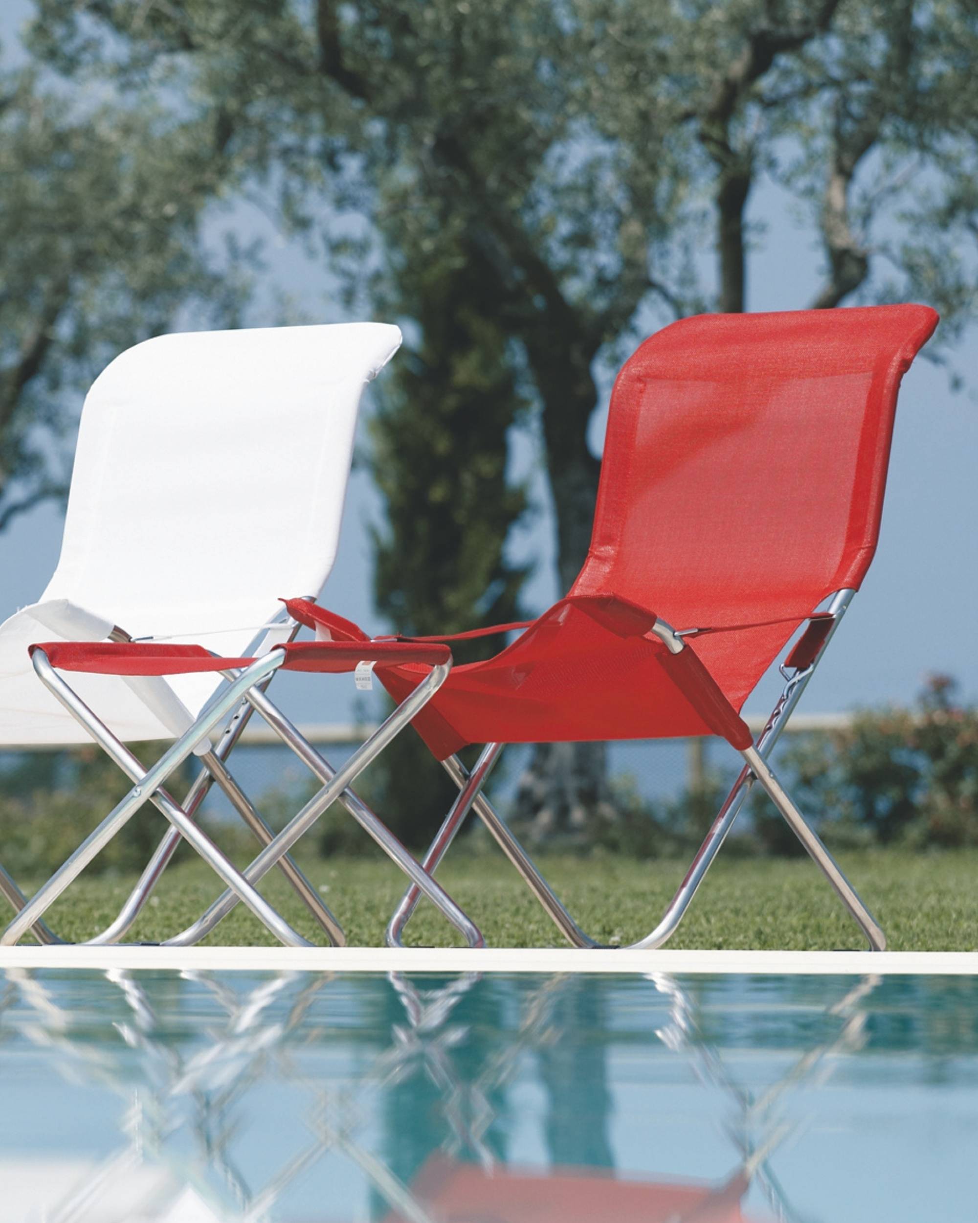 Fotskammel Chico Texfil til Solstol Fiesta Texfil fra FIAM