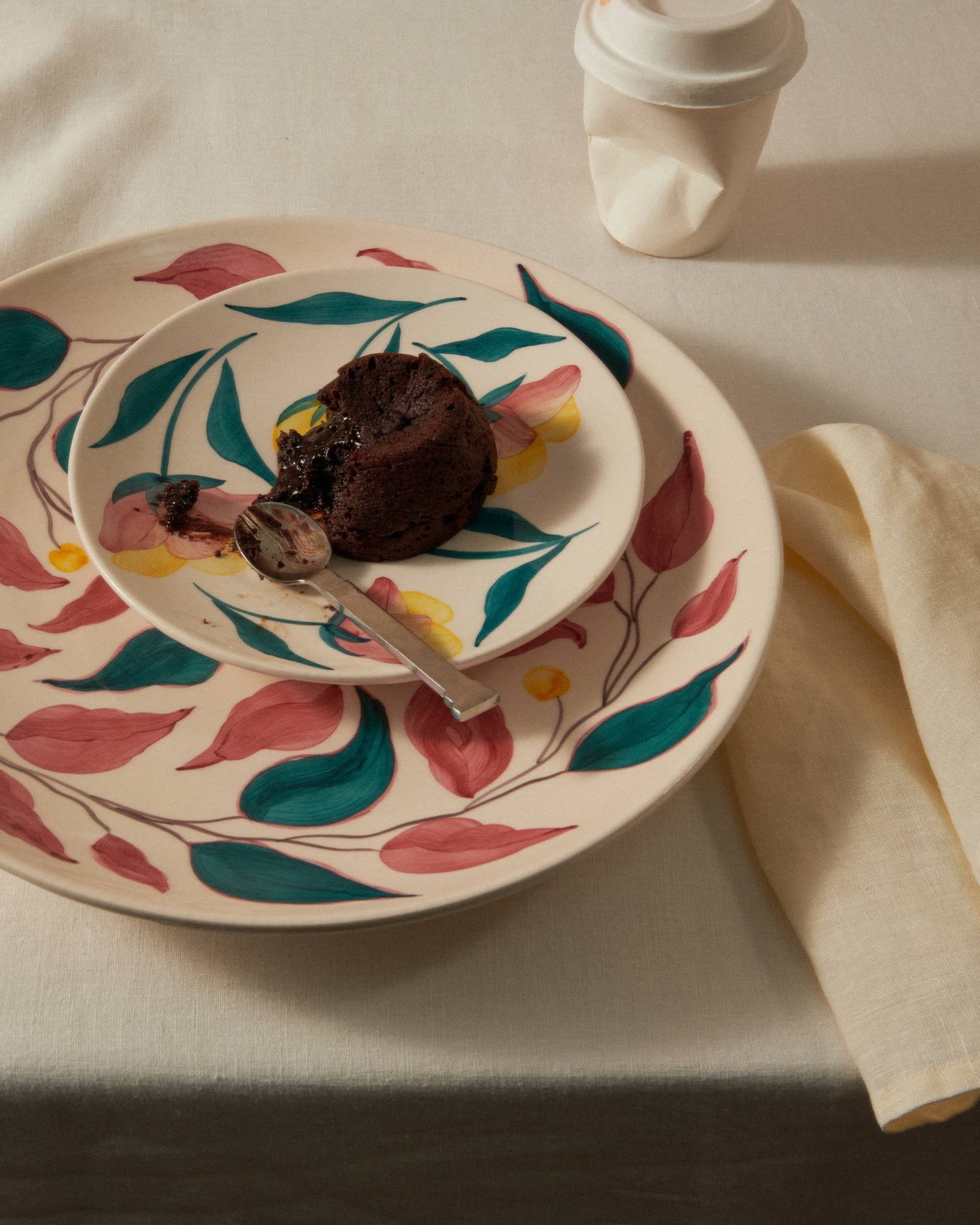 Flowers Fat Leaves 34cm