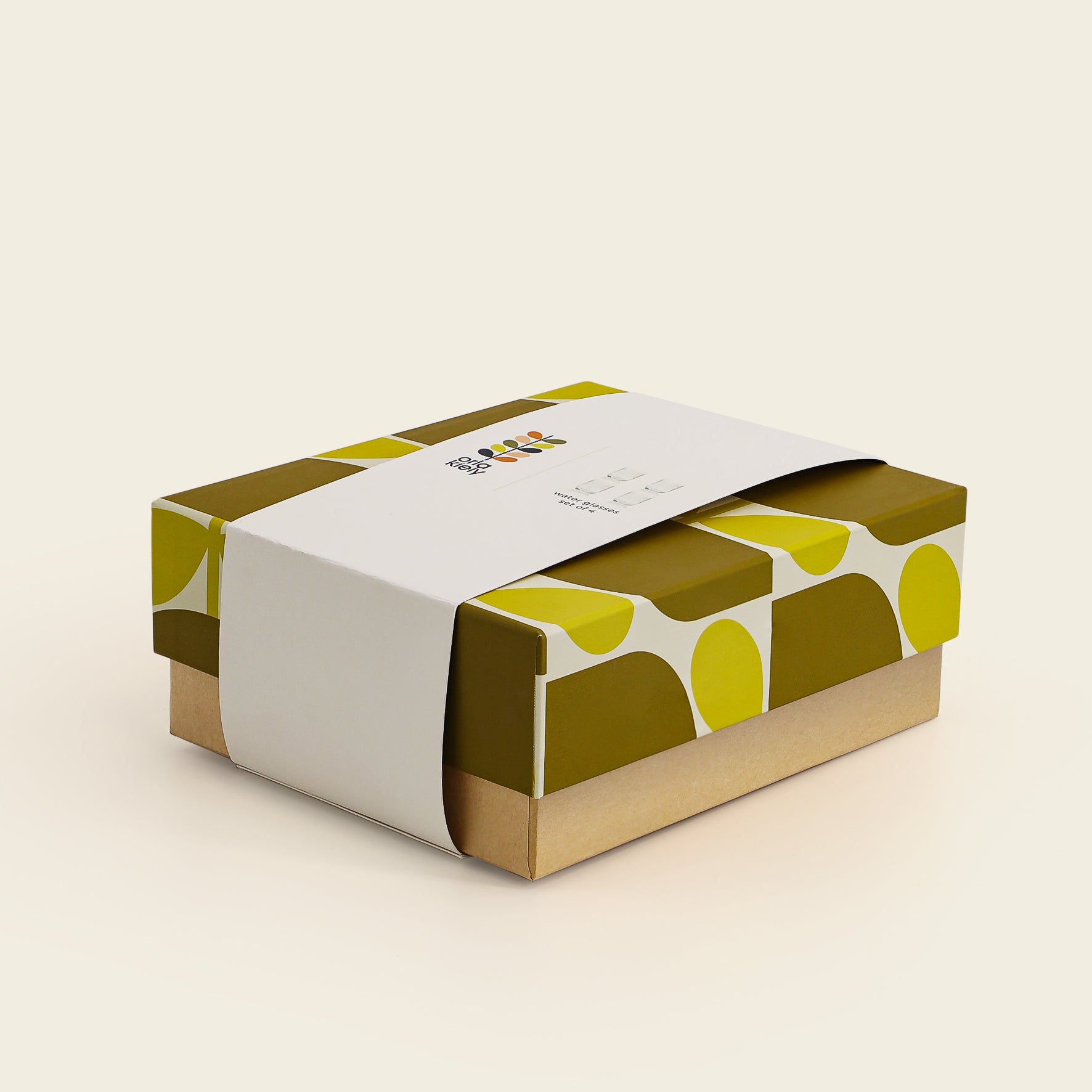 Vannglass, Formal fra Orla Kiely (4stk)