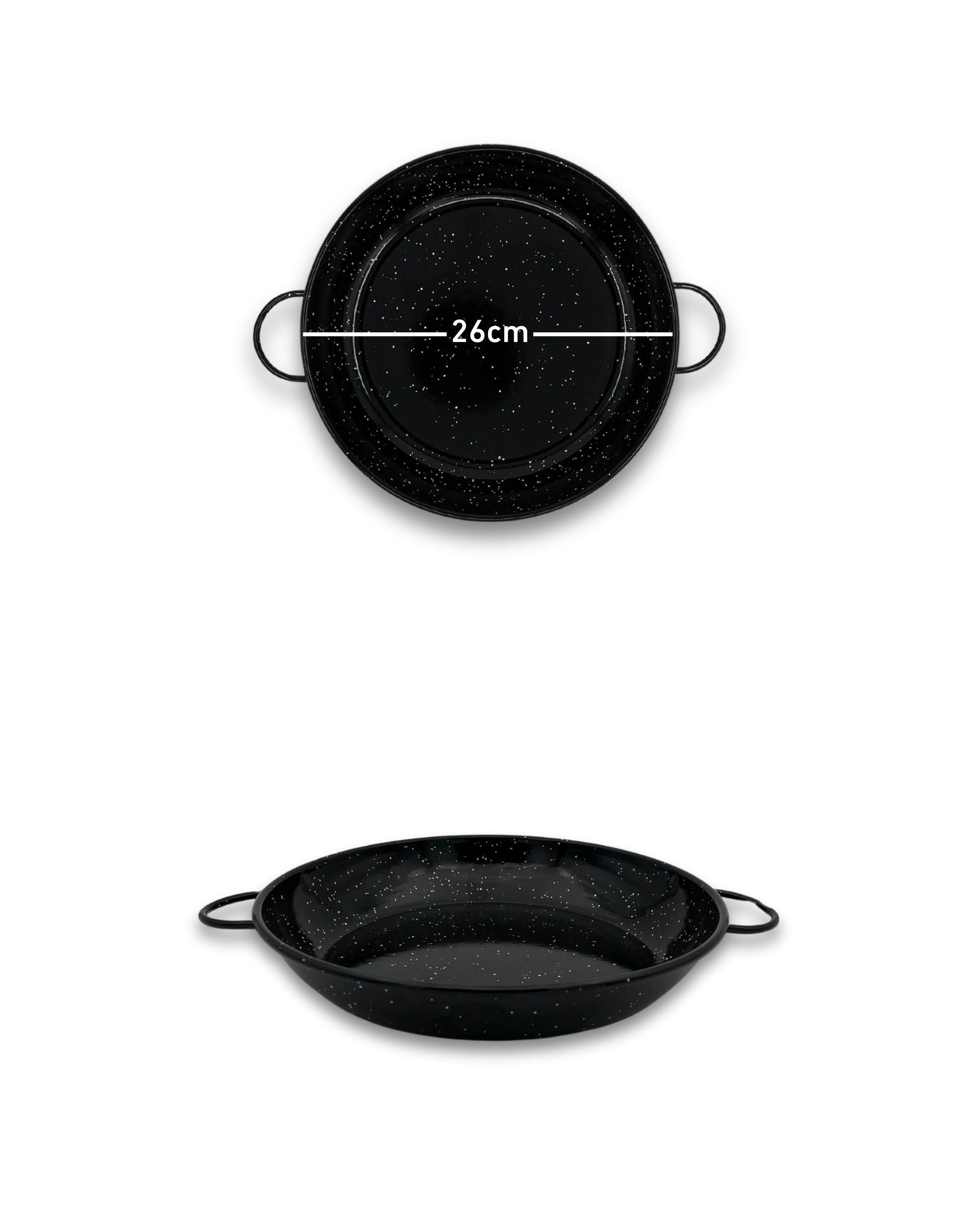 Emaljerte panner med høy kant fra Vaello