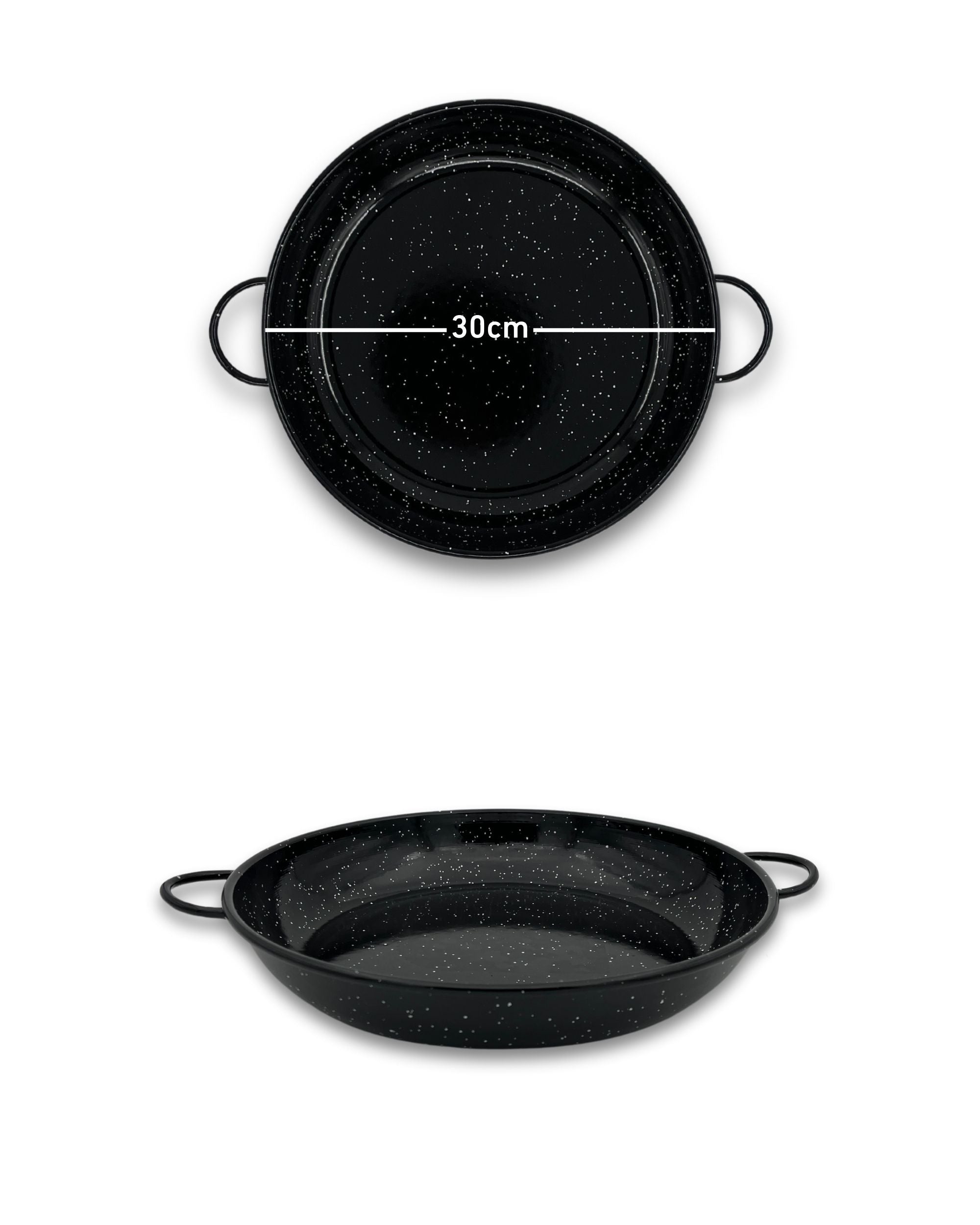 Emaljerte panner med høy kant fra Vaello