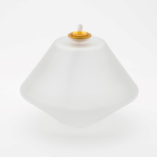 Aki oljelampe Misty i frostet hvit