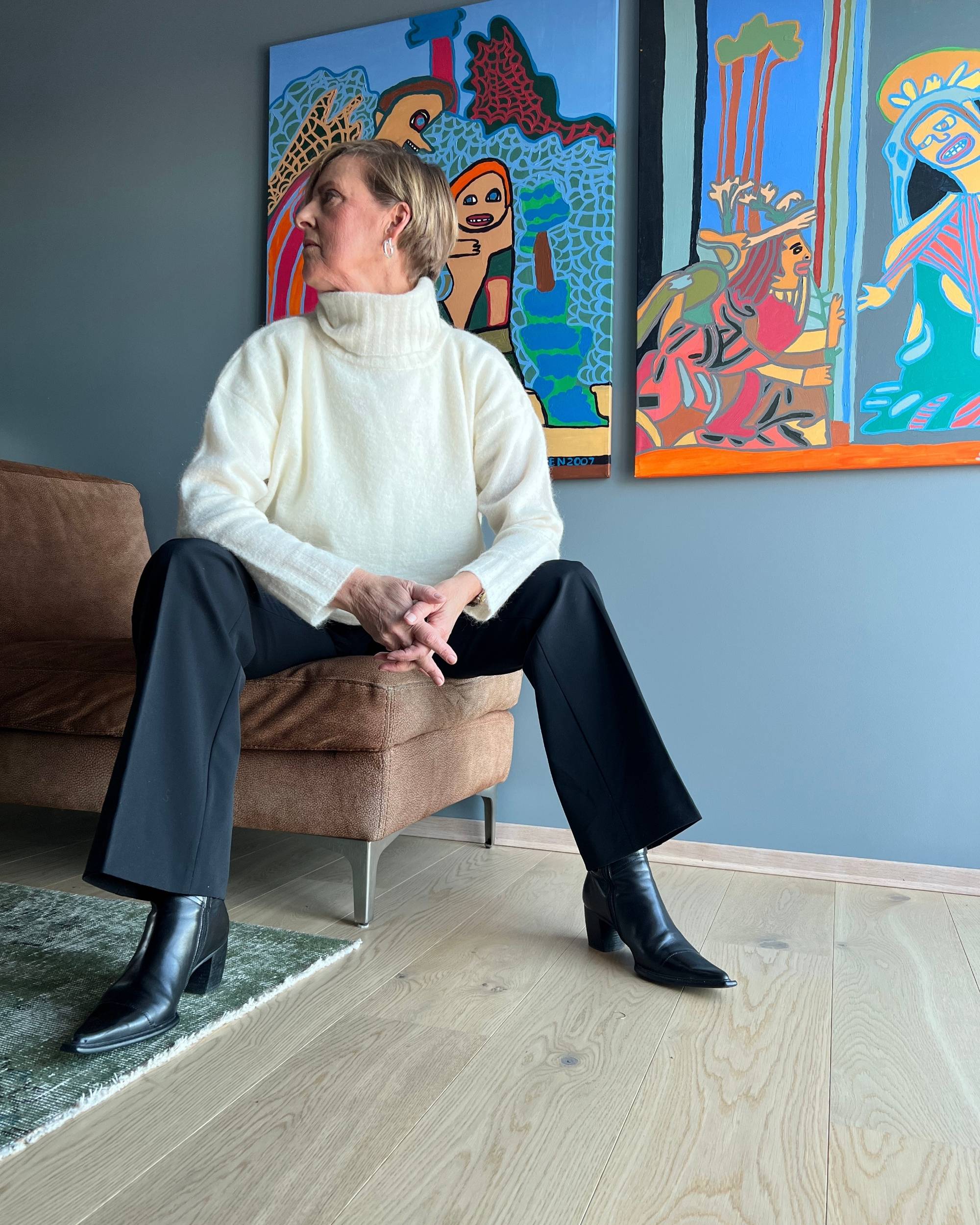 Amelie Stretch Svart fra Cambio