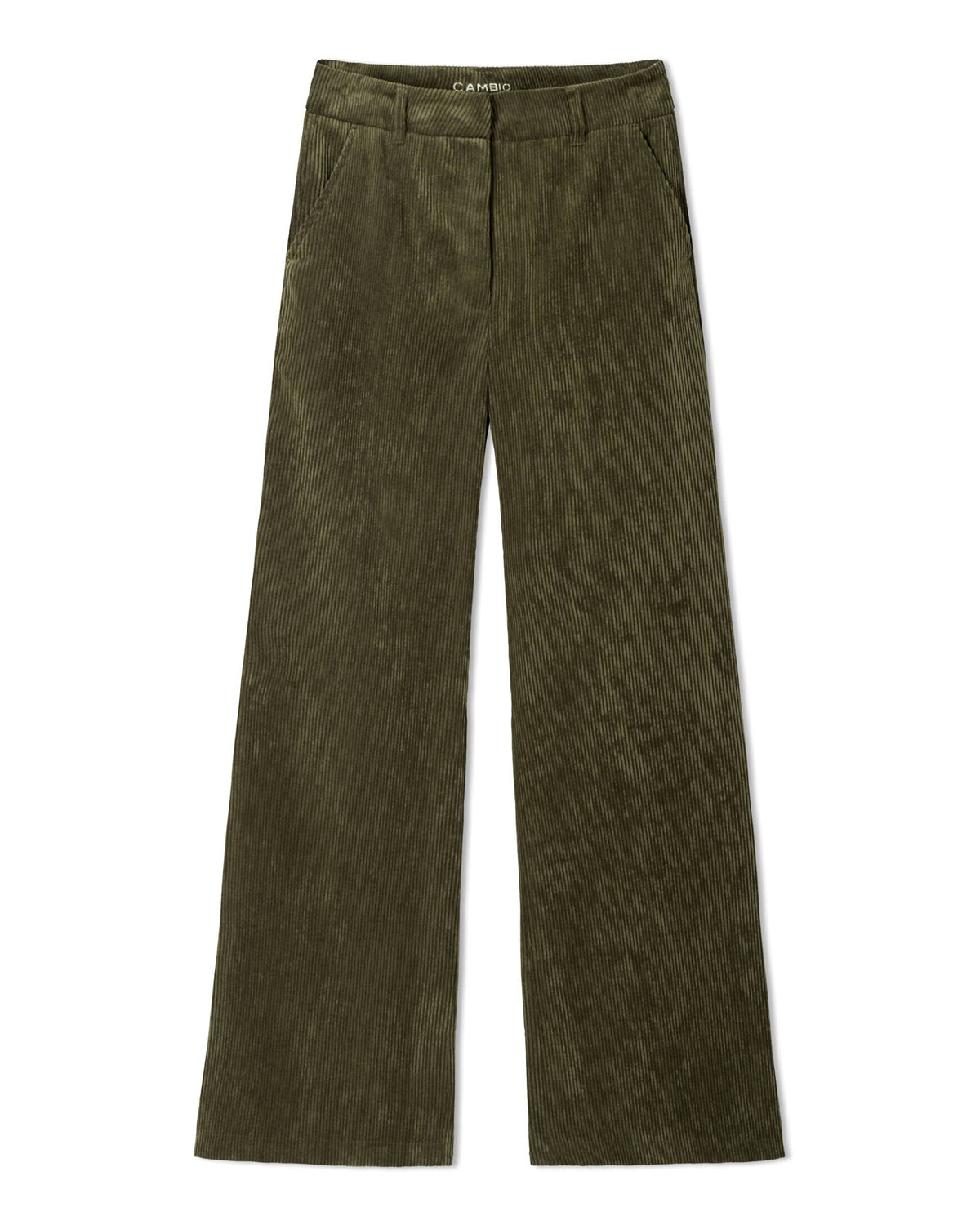 Amelie cordbukse Olive Mission fra Cambio