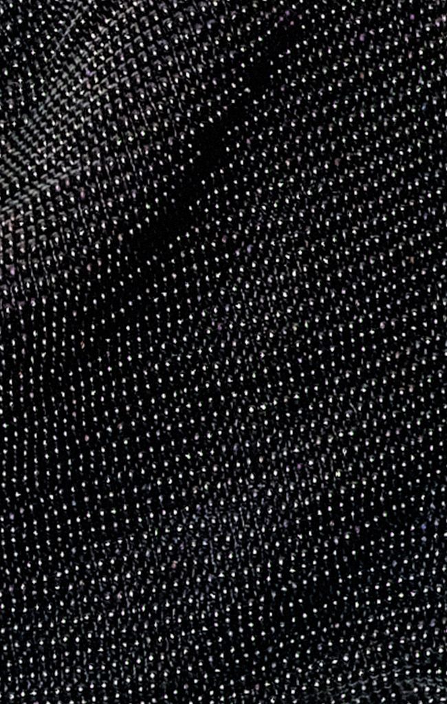 Beaded Loop Link Baguette - Black