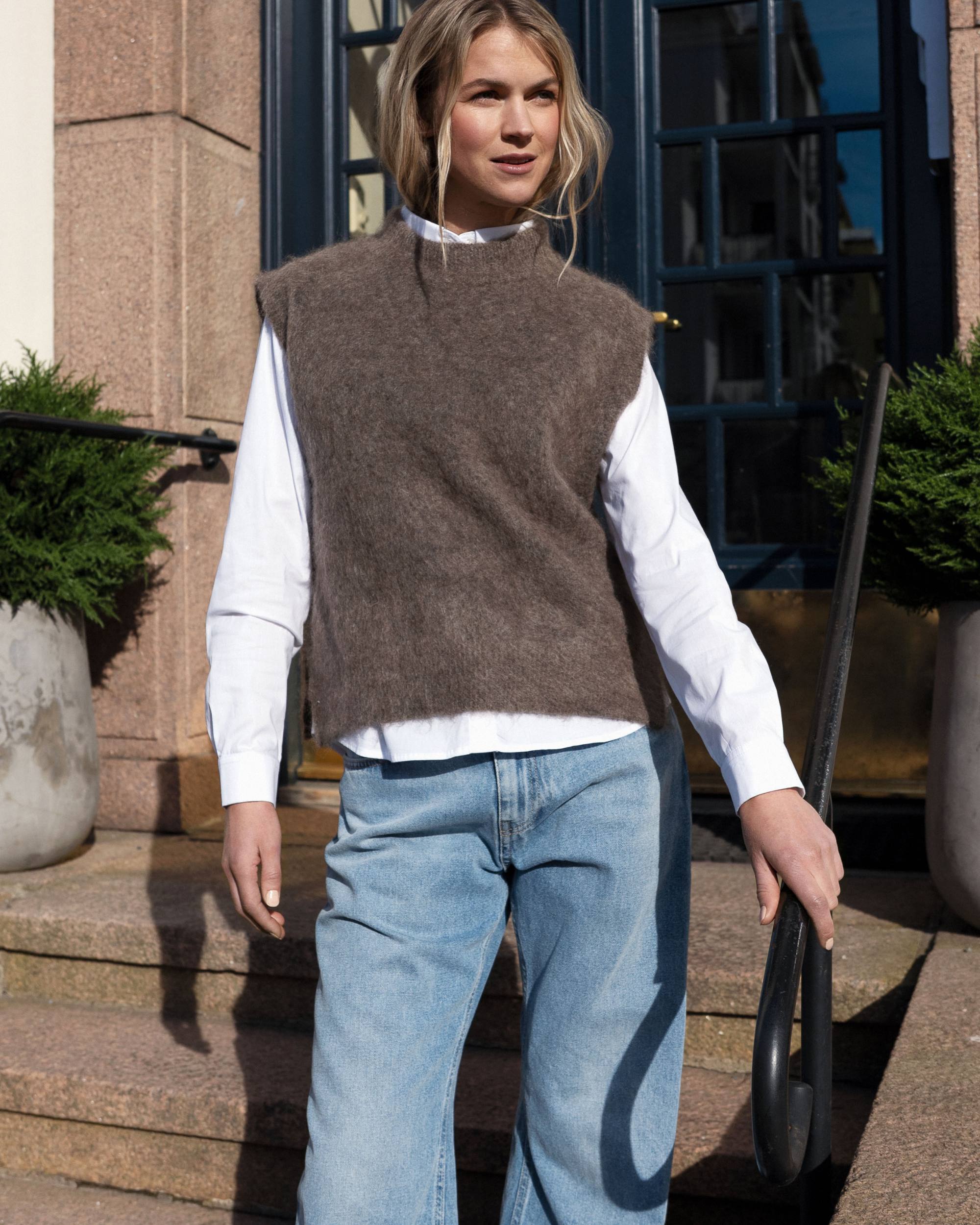 Cole strikkevest fra Close to My Heart