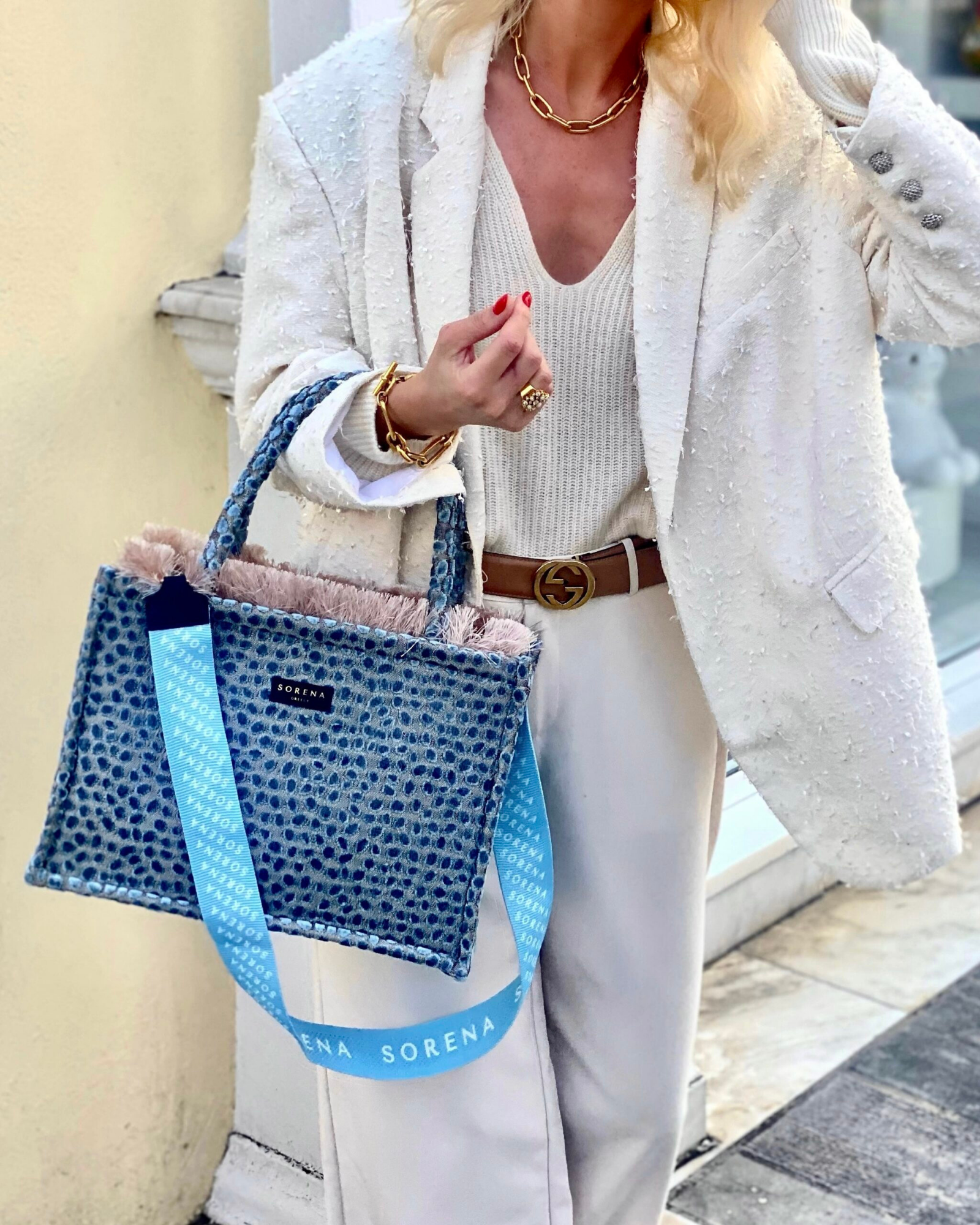 Cyclades Medium Tote Bag fra Sorena 5207393005437 Bettanshus Veske