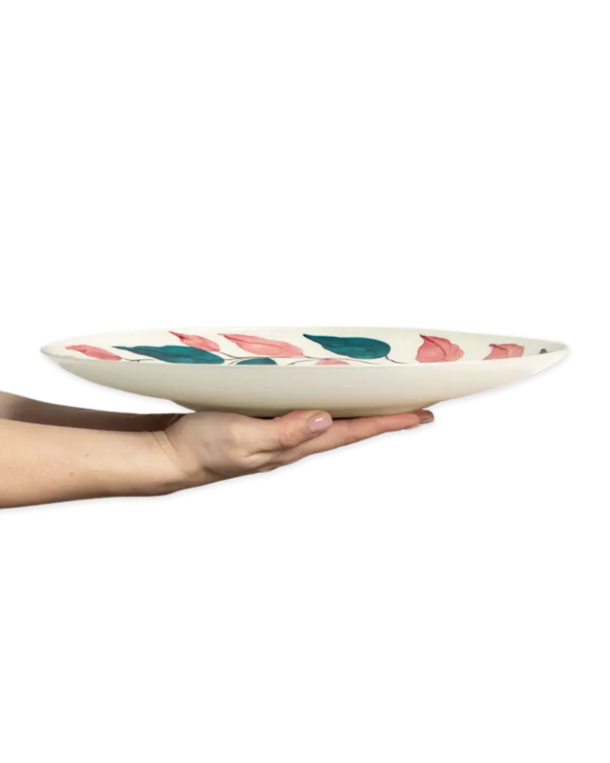 Flowers Fat Leaves 34cm