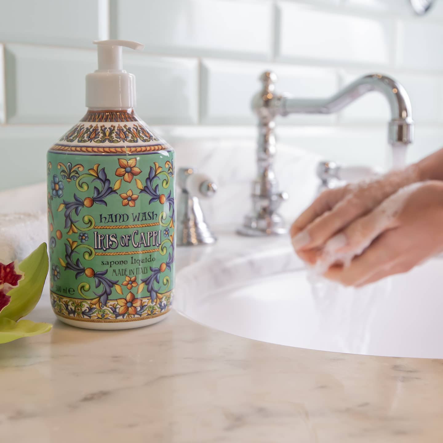 Flytende sÄpe iris of capri