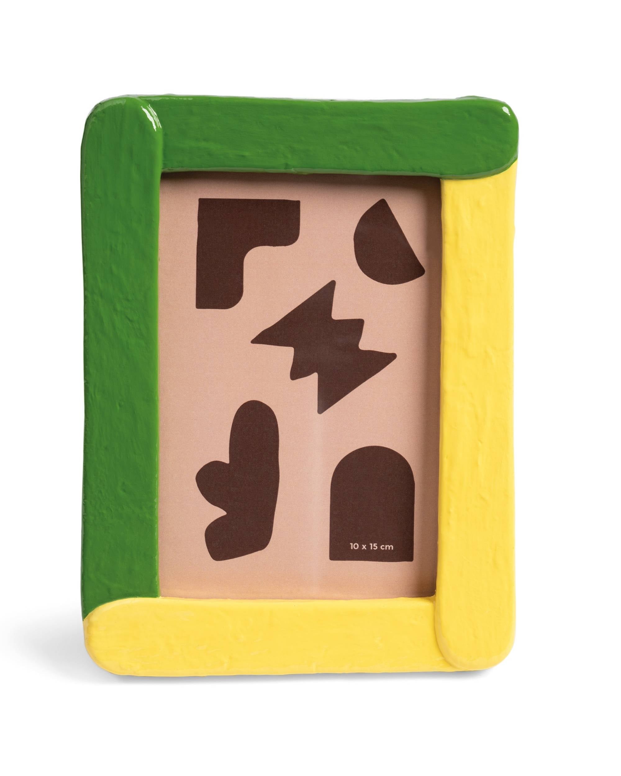 Bilderamme Duo, grønn og gul