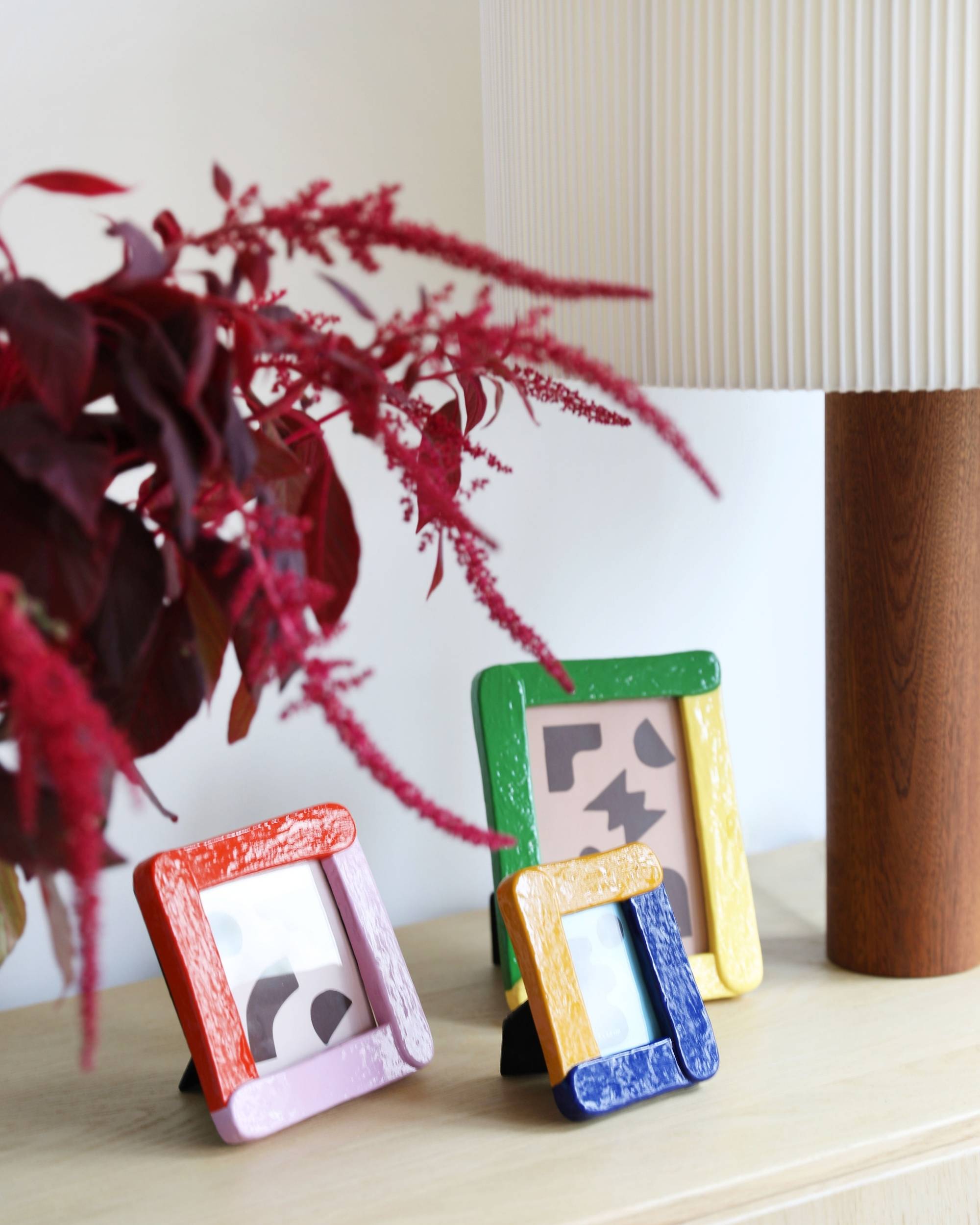 Bilderamme Duo, grønn og gul