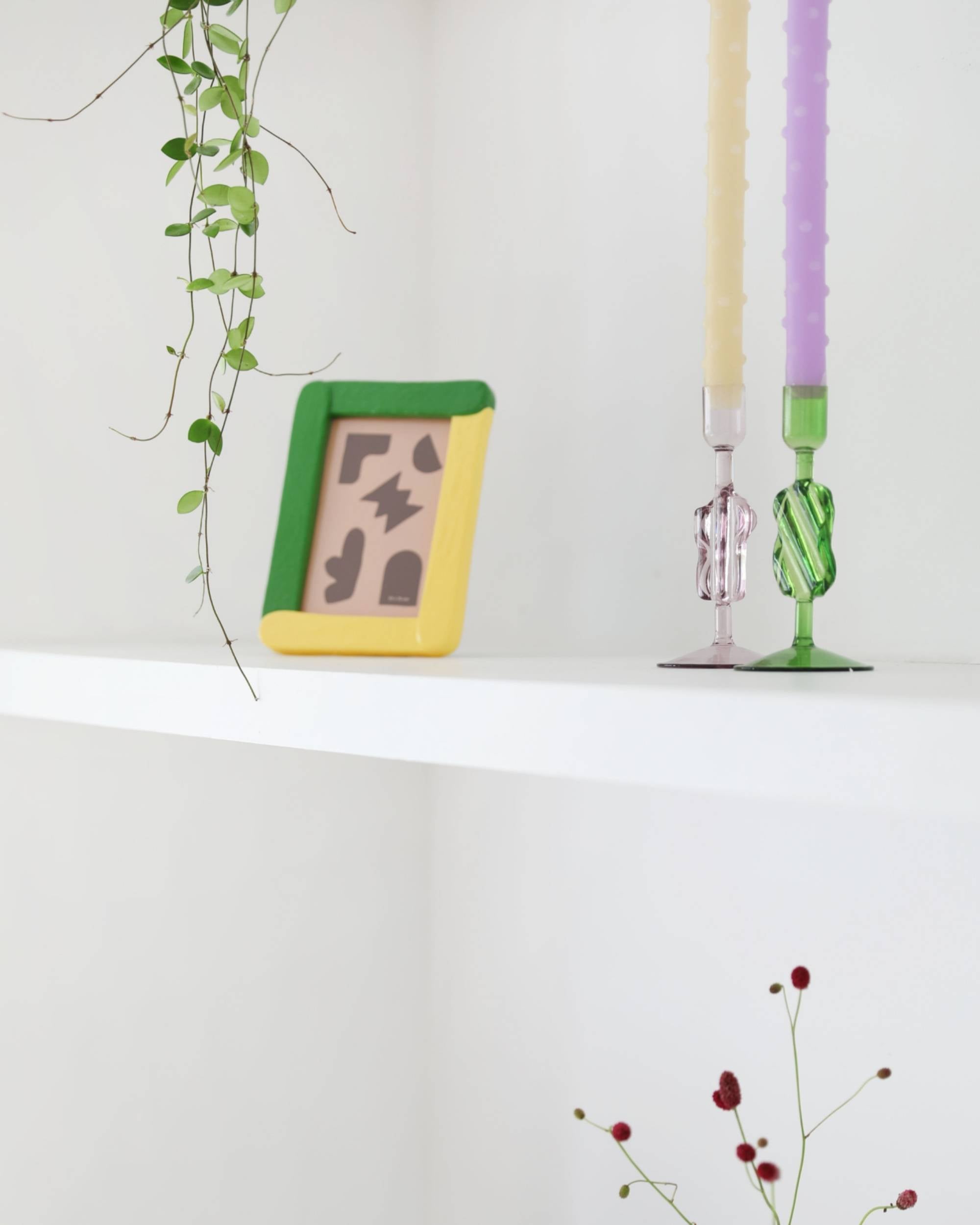 Bilderamme Duo, grønn og gul