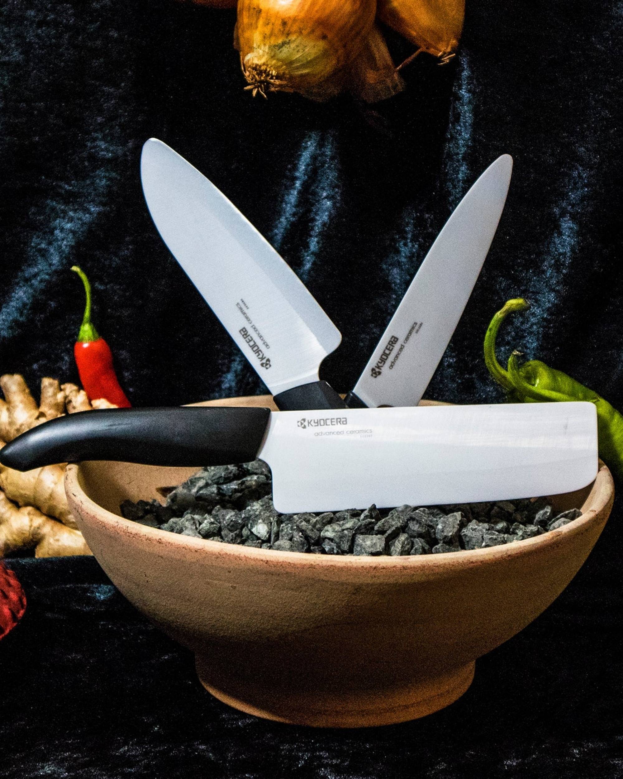 Kokkekniv, GEN fra Kyocera (hvitt blad)