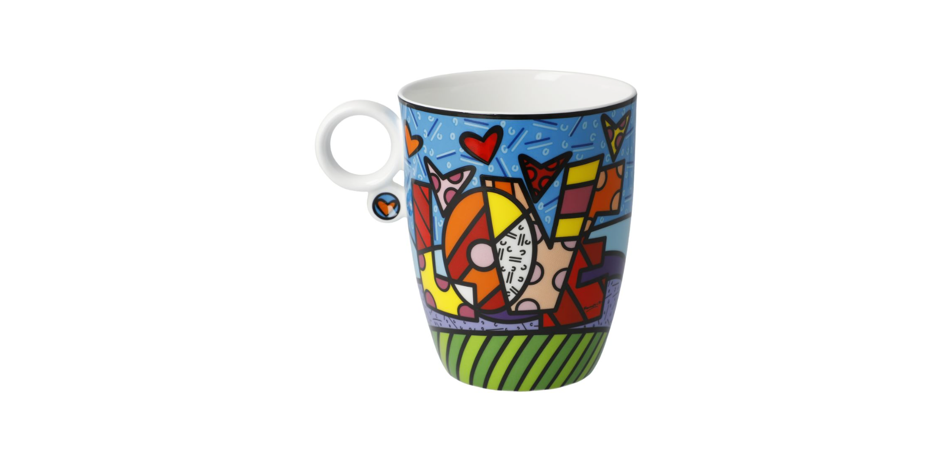 kunstnerkopp love fra Romero Britto