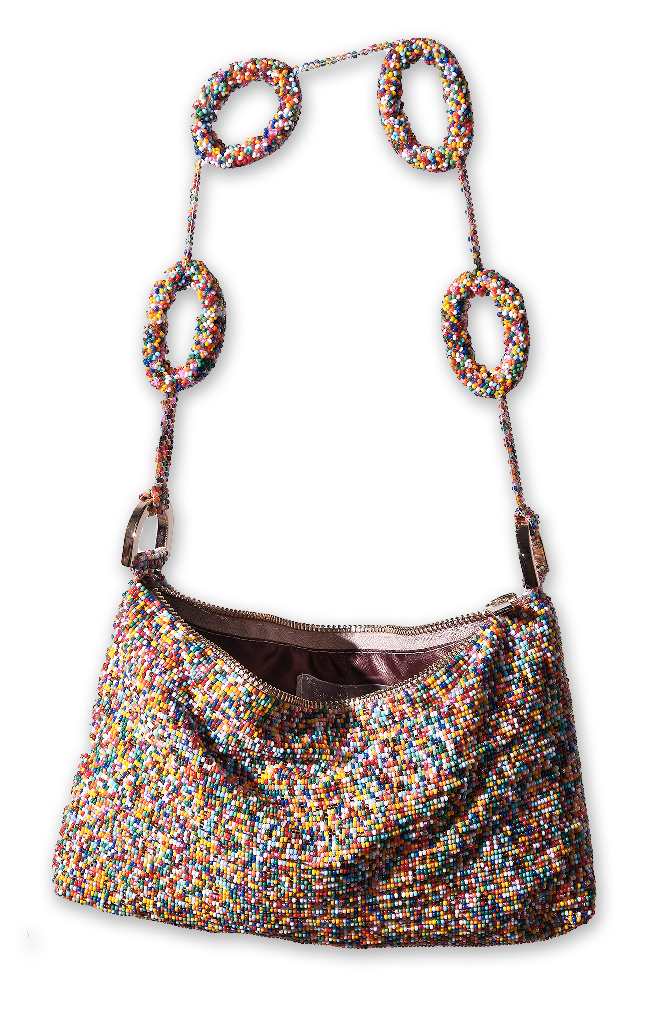 Beaded Loop Link Baguette - Multicolor