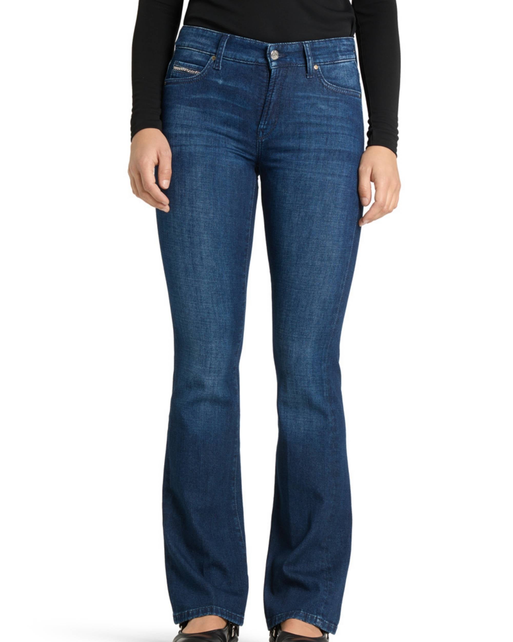 Paris Flared Schmuckdetail Jeans fra Cambio