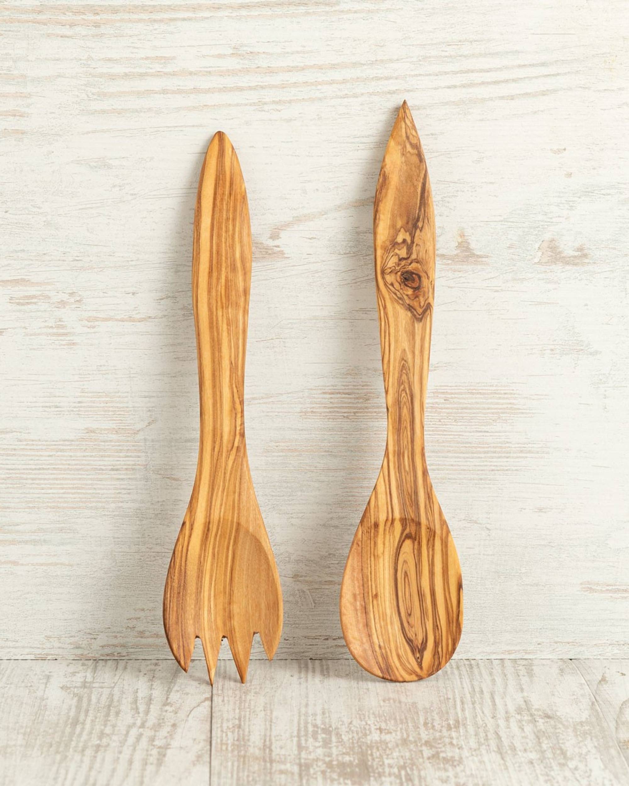 Salatbestikk i tre fra OlivArte (28 cm)