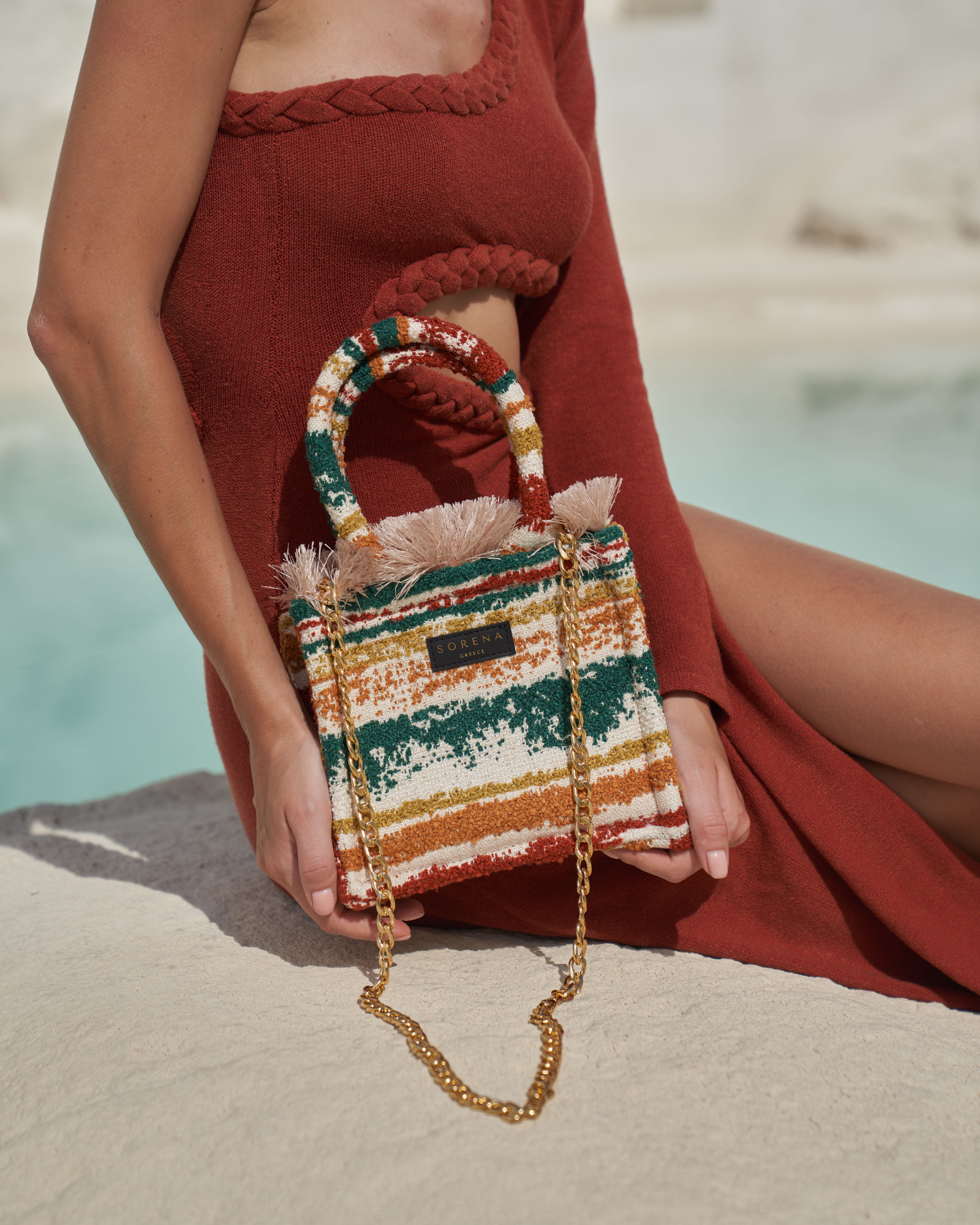 Sifnos Mini Tote Bag fra Sorena 5207393005444 Bettanshus Veske