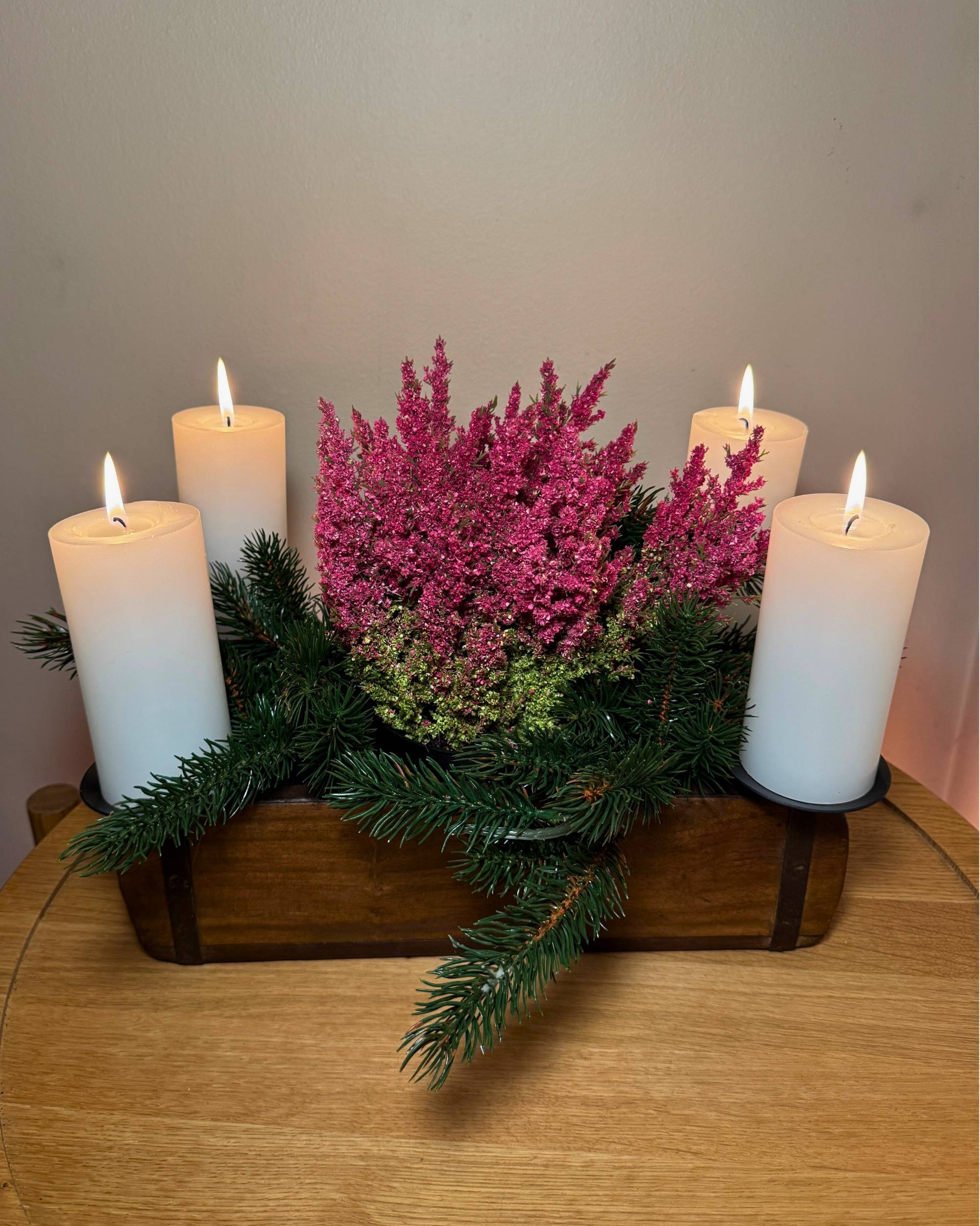 Murstensform m/4 lysholdere fra Sjælsø Nordic