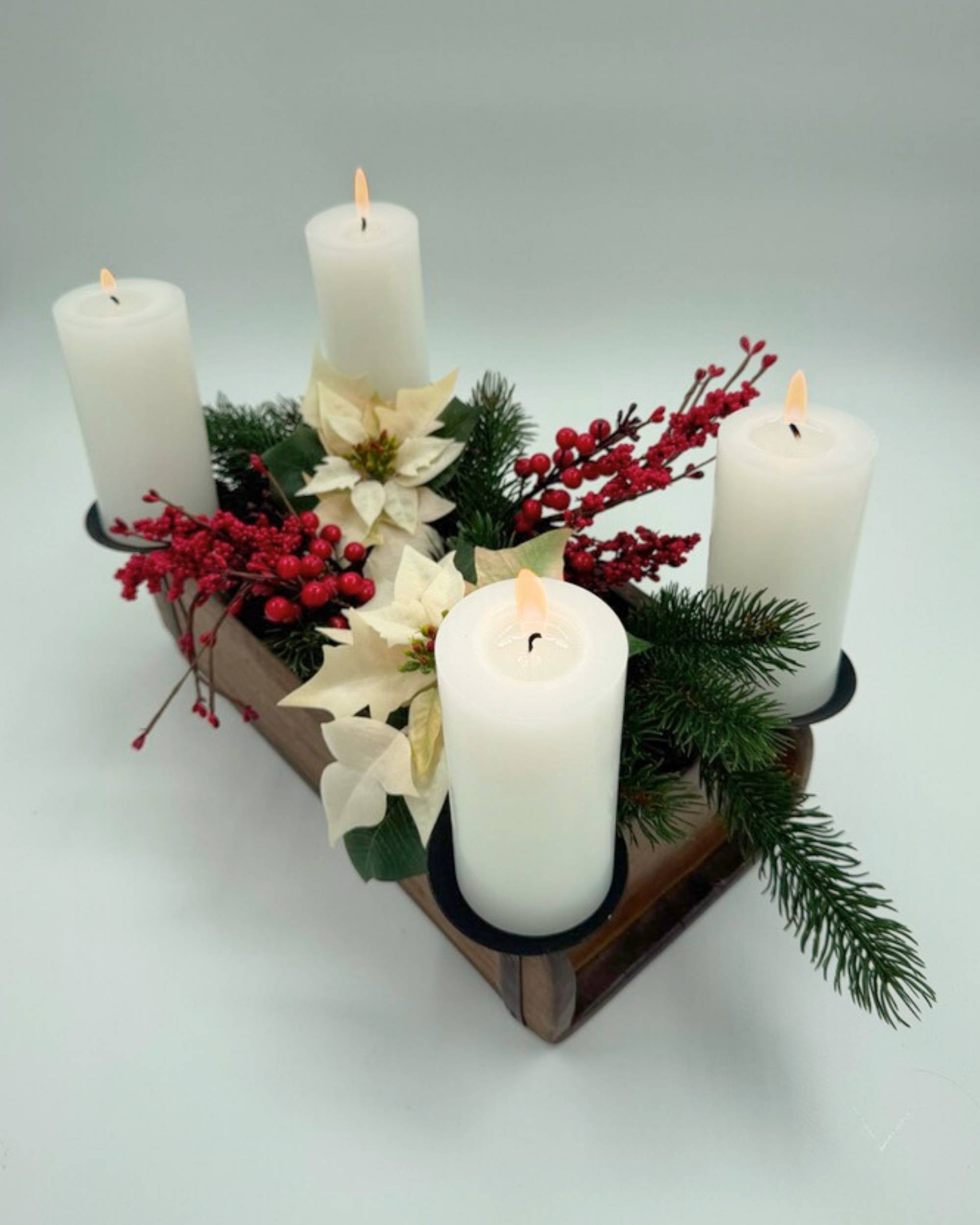 Murstensform m/4 lysholdere fra Sjælsø Nordic