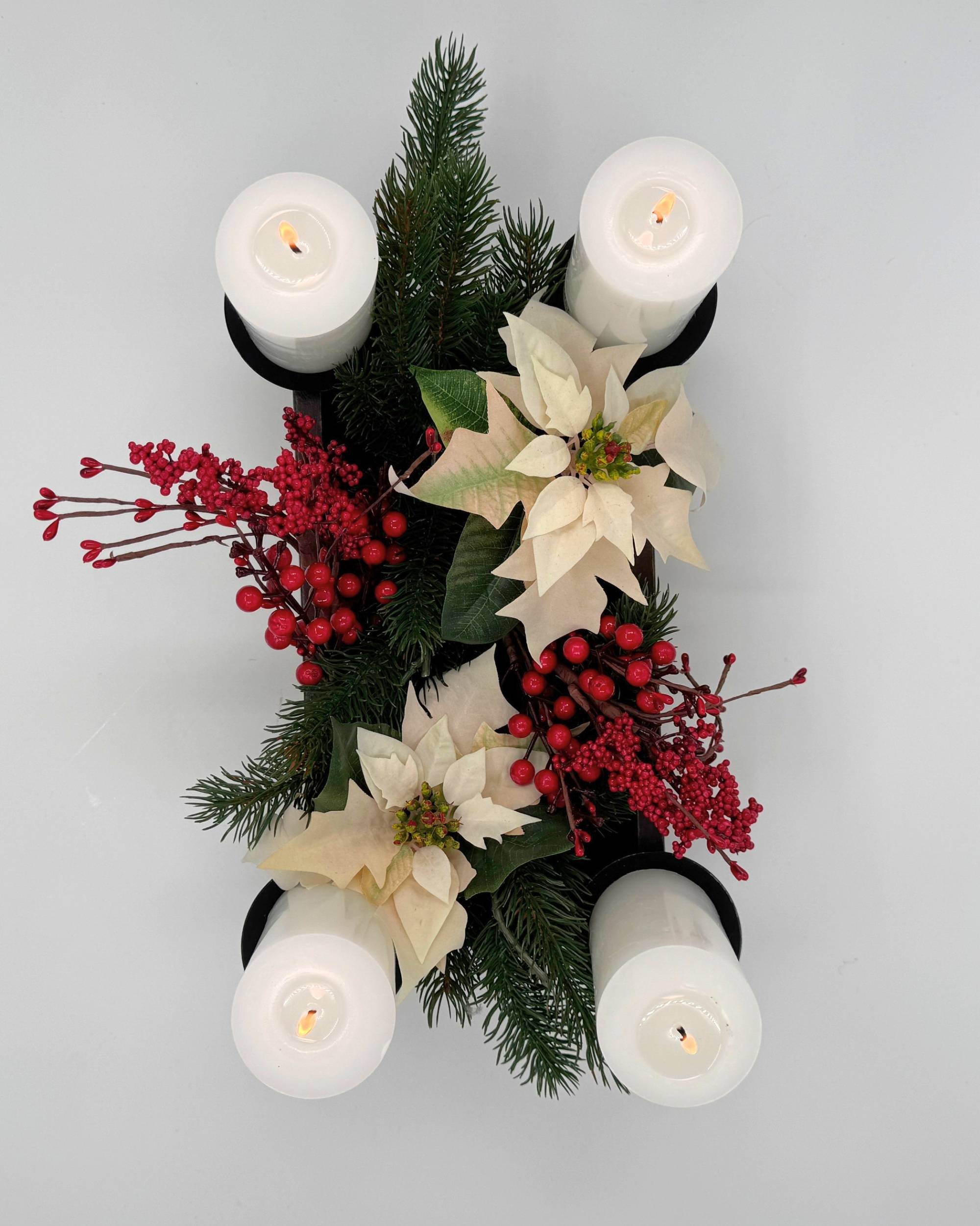 Murstensform m/4 lysholdere fra Sjælsø Nordic