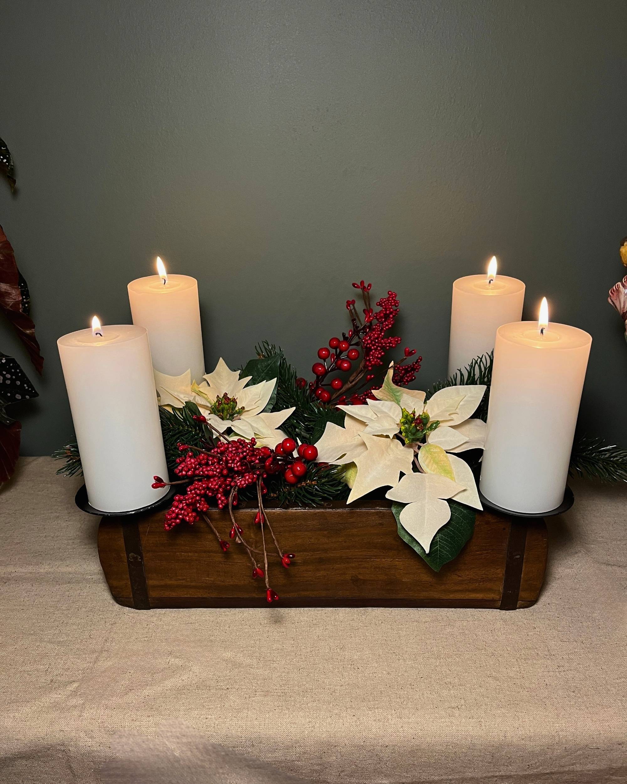 Murstensform m/4 lysholdere fra Sjælsø Nordic