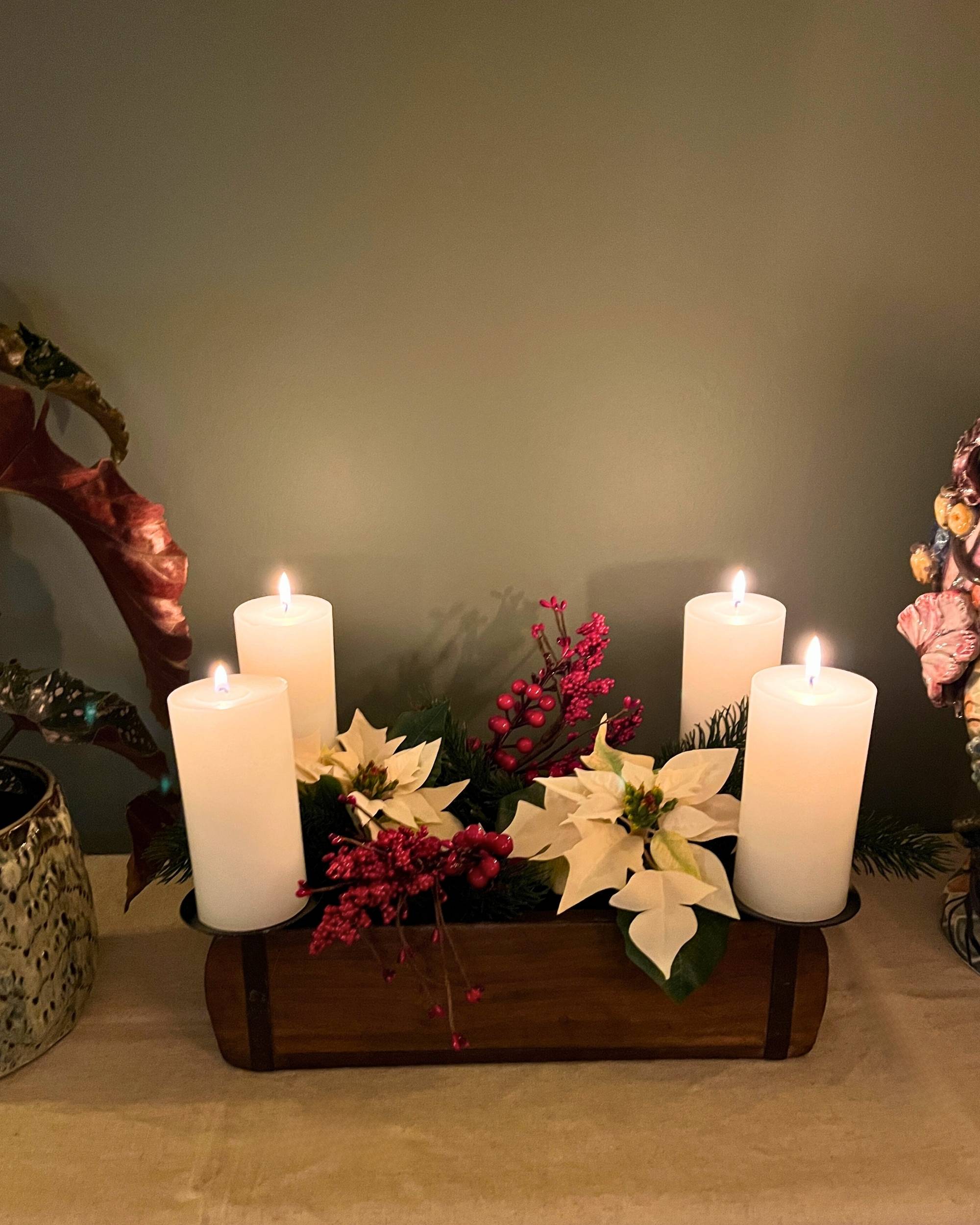 Murstensform m/4 lysholdere fra Sjælsø Nordic