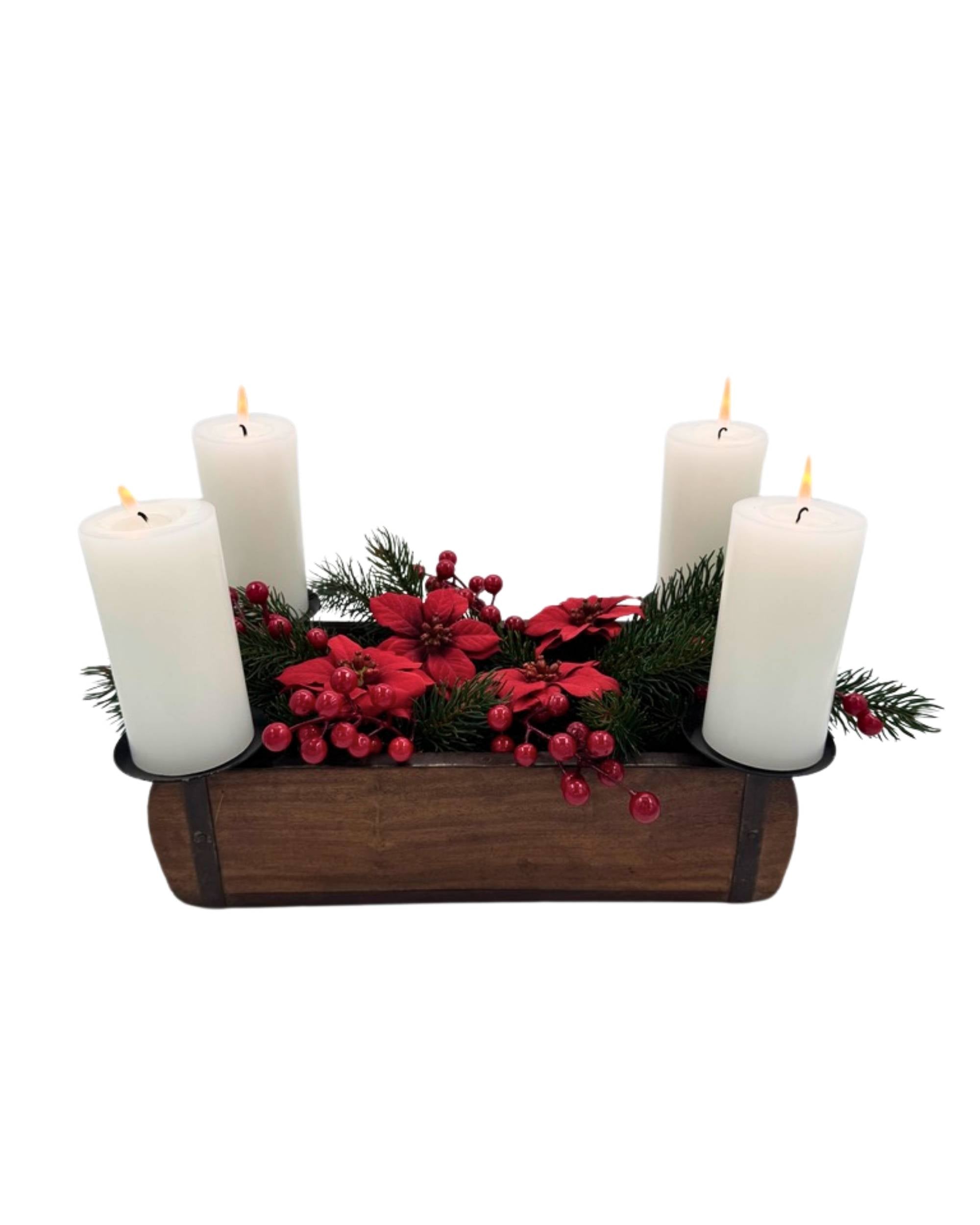 Murstensform m/4 lysholdere fra Sjælsø Nordic