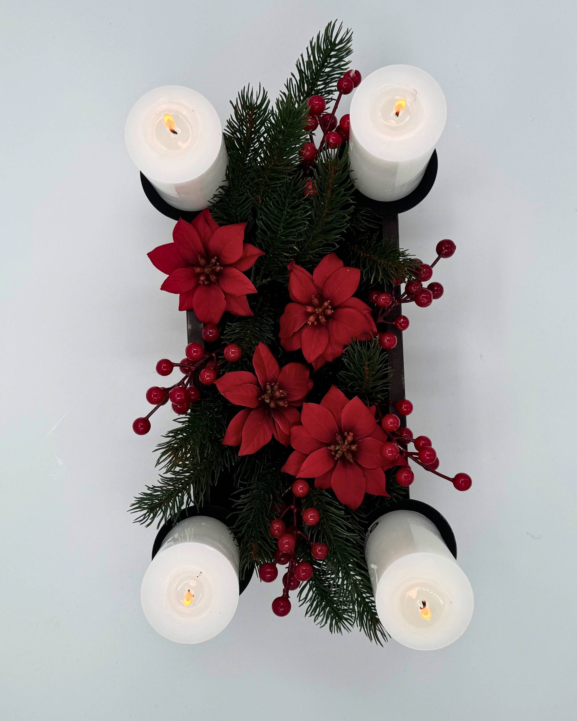 Murstensform m/4 lysholdere fra Sjælsø Nordic