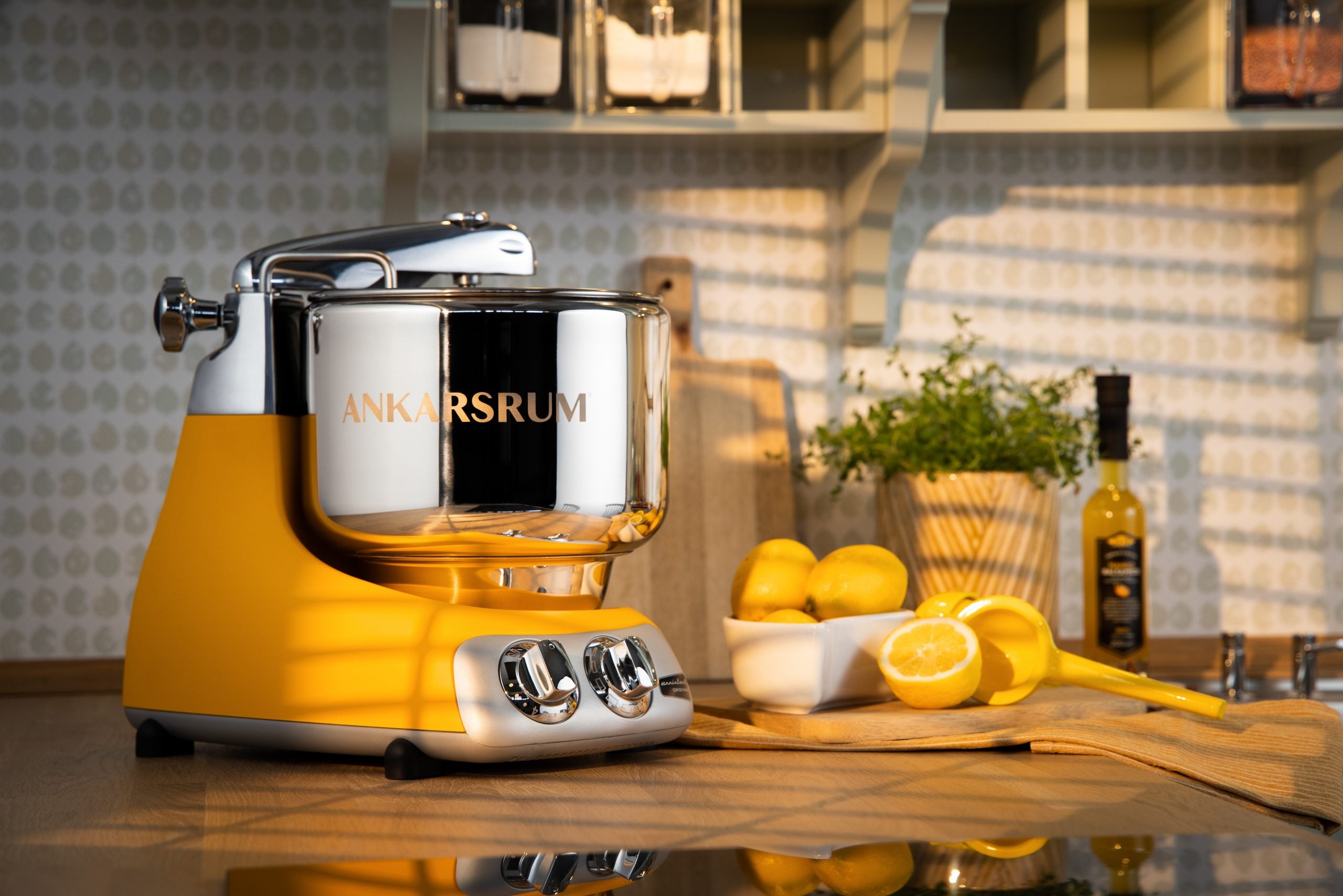 Kjøkkenmaskin Ankarsrum Assistent Original, Sunbeam Yellow