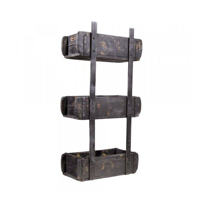 Reol i murstensform sett fra bakfra, fra Sjælsø Nordic