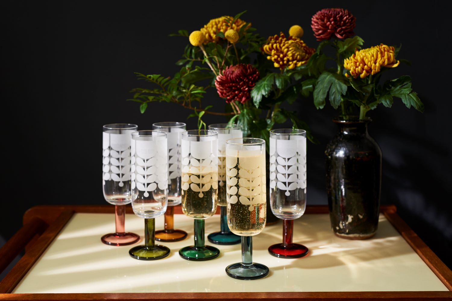 Champagneglass, Stem, sett med 4 stk fra Orla Kiely