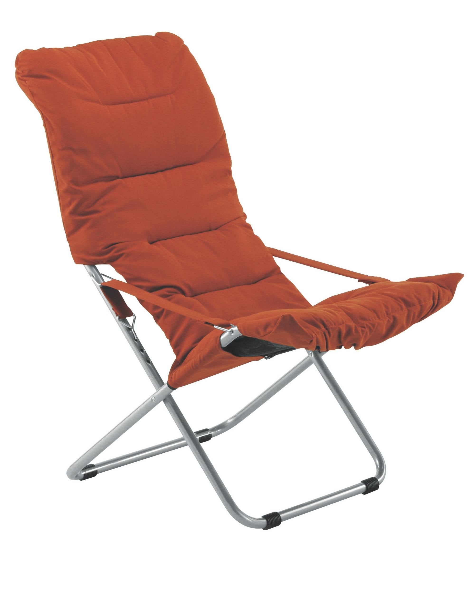 Fiam Fiesta Soft solstol med pute i fargen orange