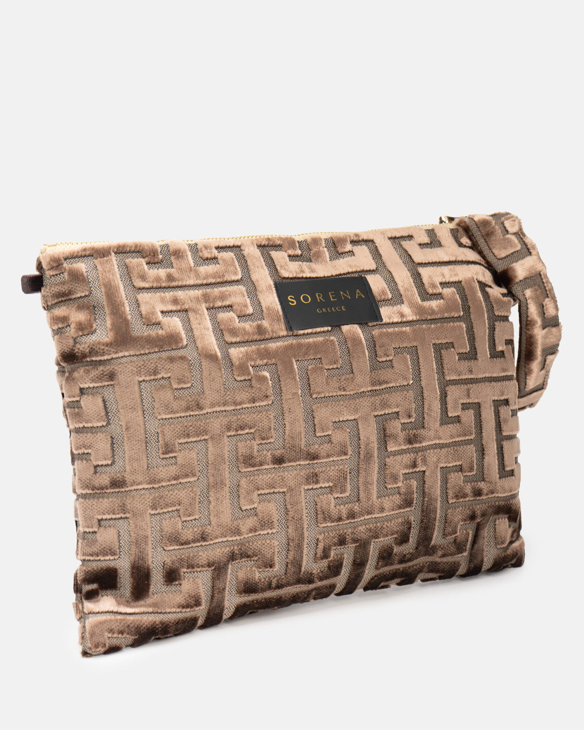 Calisti Clutch – Håndlaget Fløyelsveske i Premium Fløyel fra Sorena sett forfra