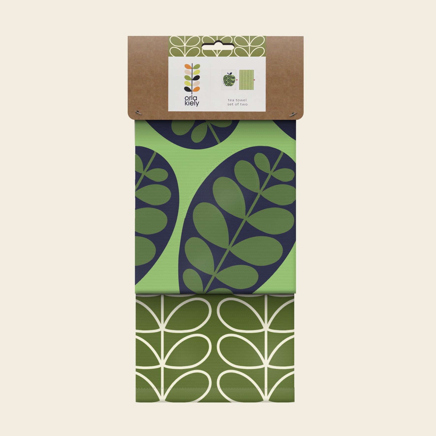 Kjøkkenhåndklær, Apple a Day fra Orla Kiely (2stk)