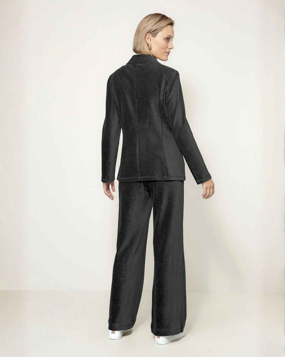Blazer i Jersey Cord fra Catnoir, Svart