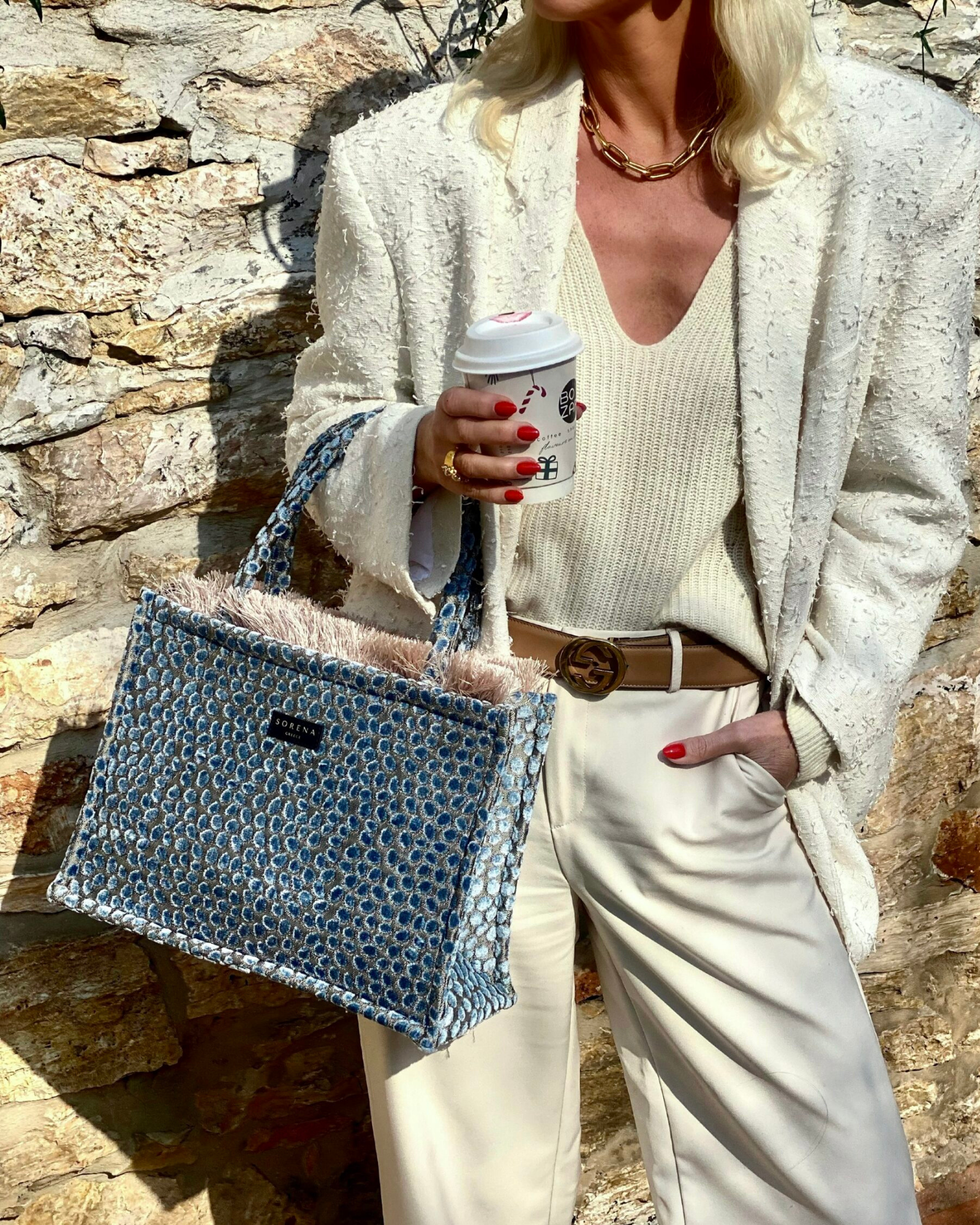 Cyclades Medium Tote Bag fra Sorena 5207393005437 Bettanshus Veske