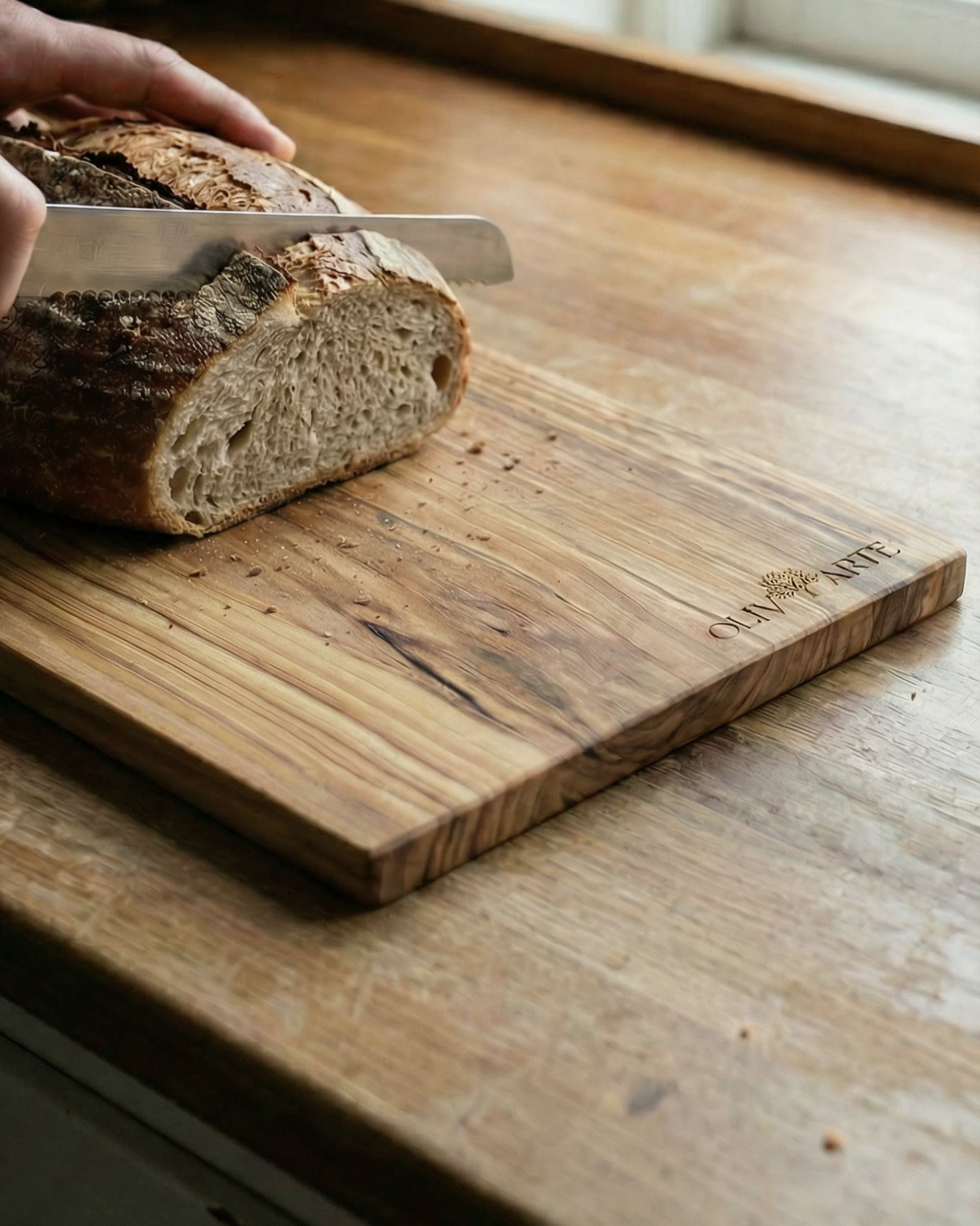 Tynn skjærefjøl i tre (20x30 cm) fra OlivArte