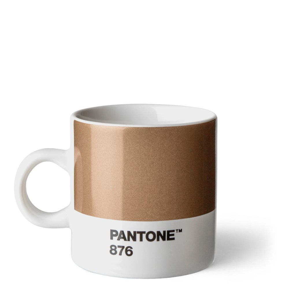 Pantone espressokopp med hank i bronse