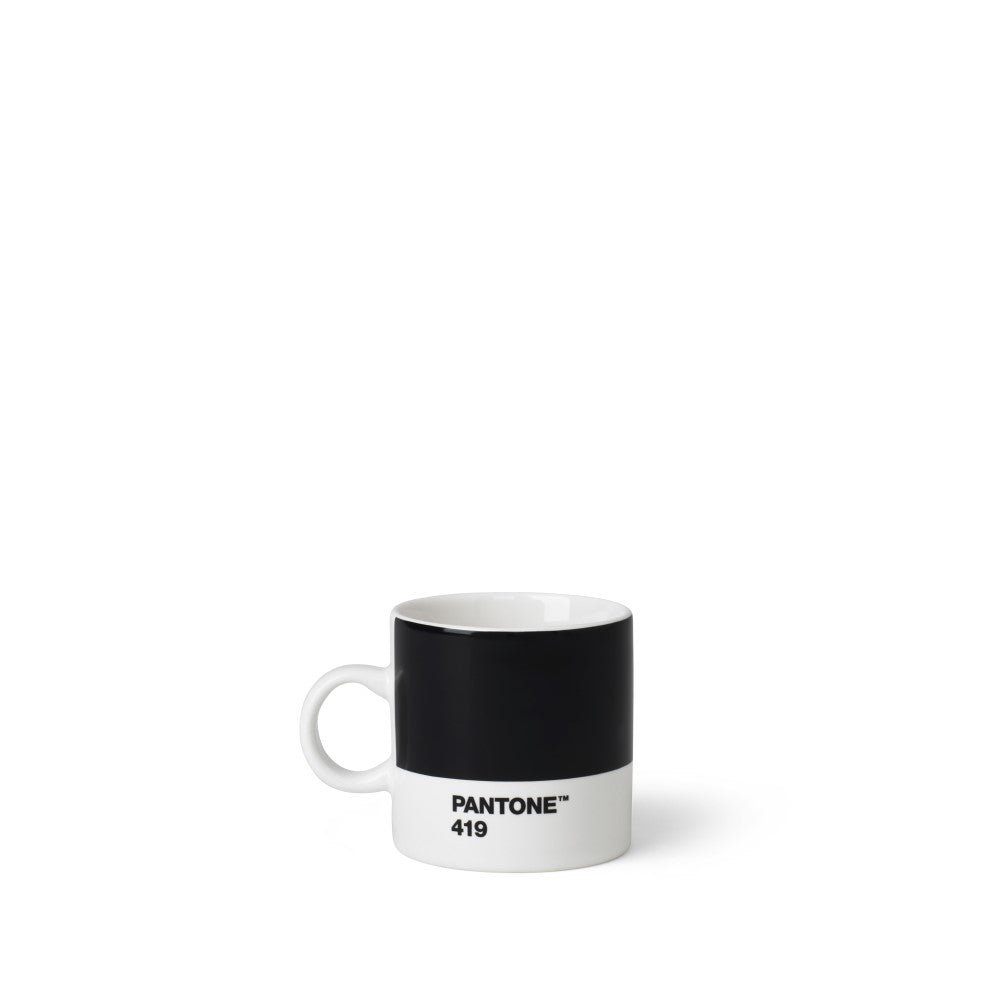 Pantone espressokopp med hank i svart