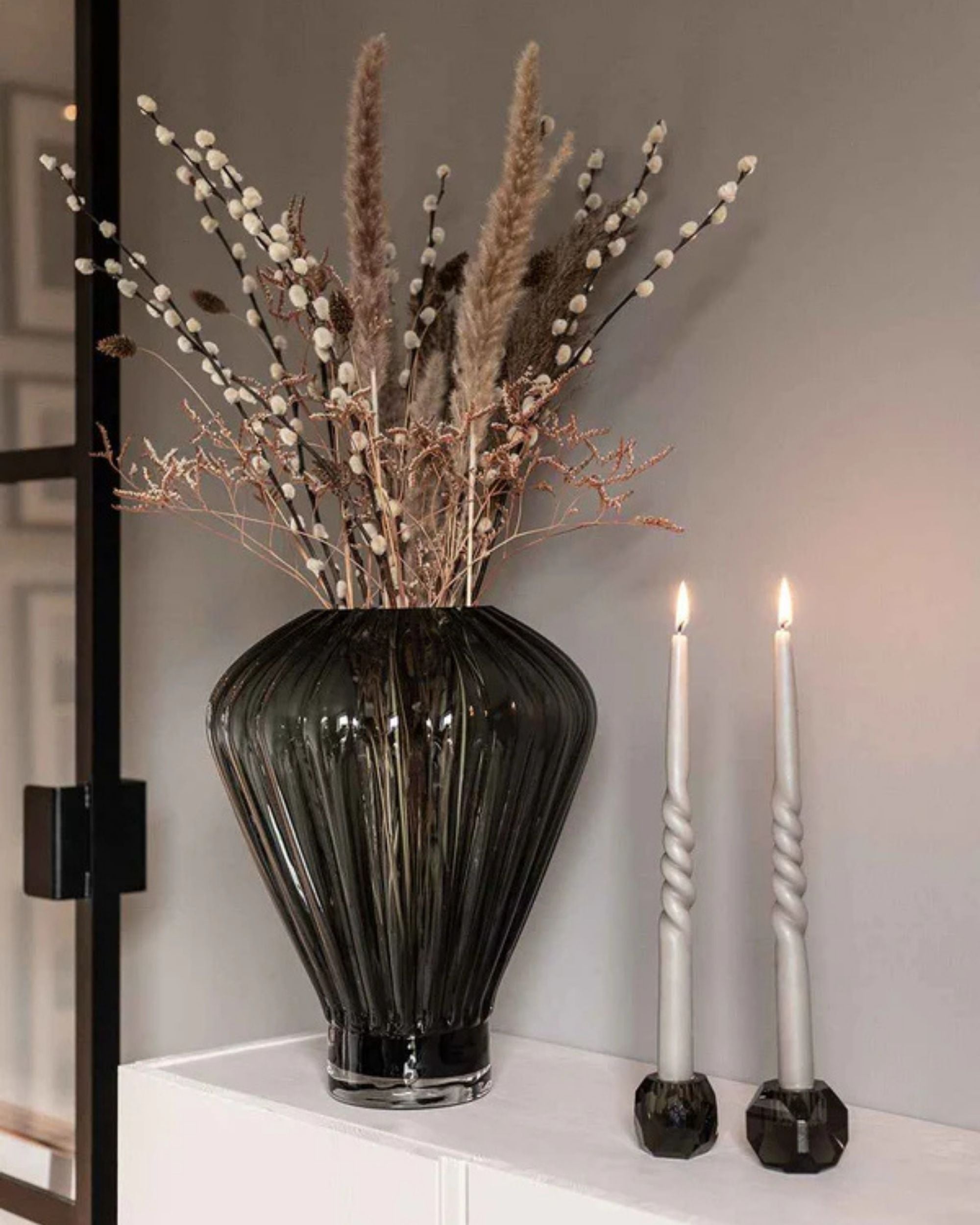 Grå Evelyn Vase Stor fra Specktrum