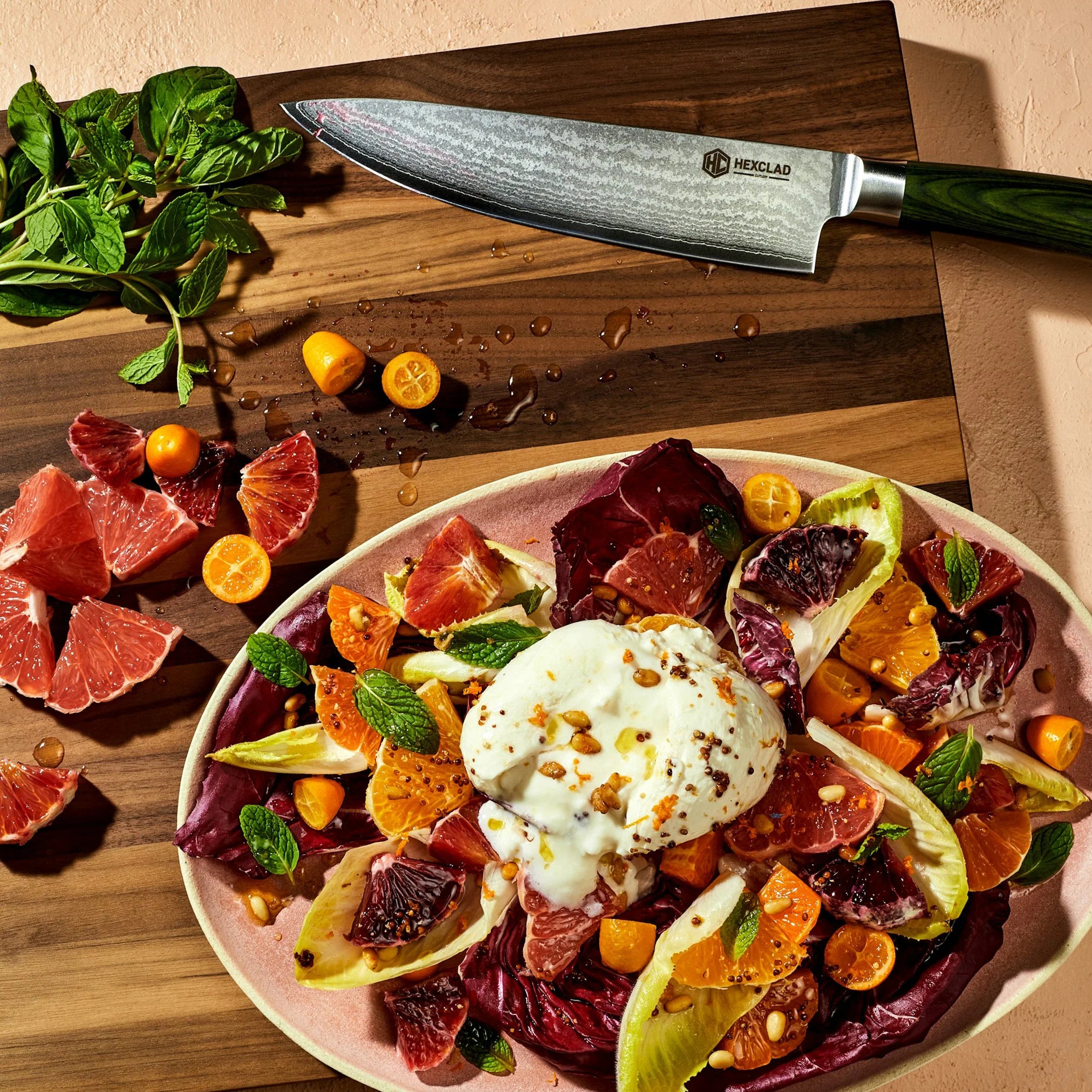 Kokkekniv fra Hexclad (20 cm)