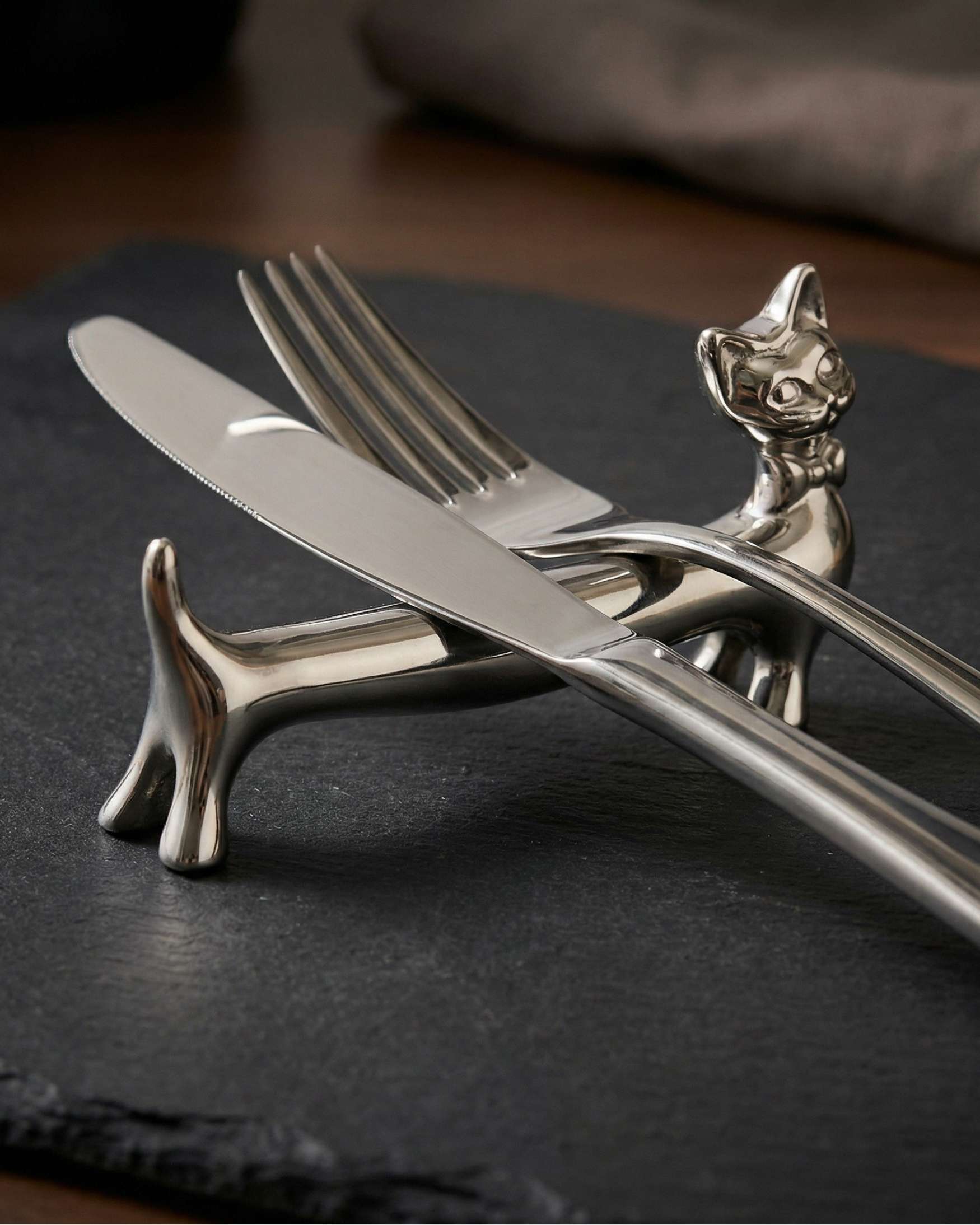 KATT Bestikkhviler i rustfritt stål