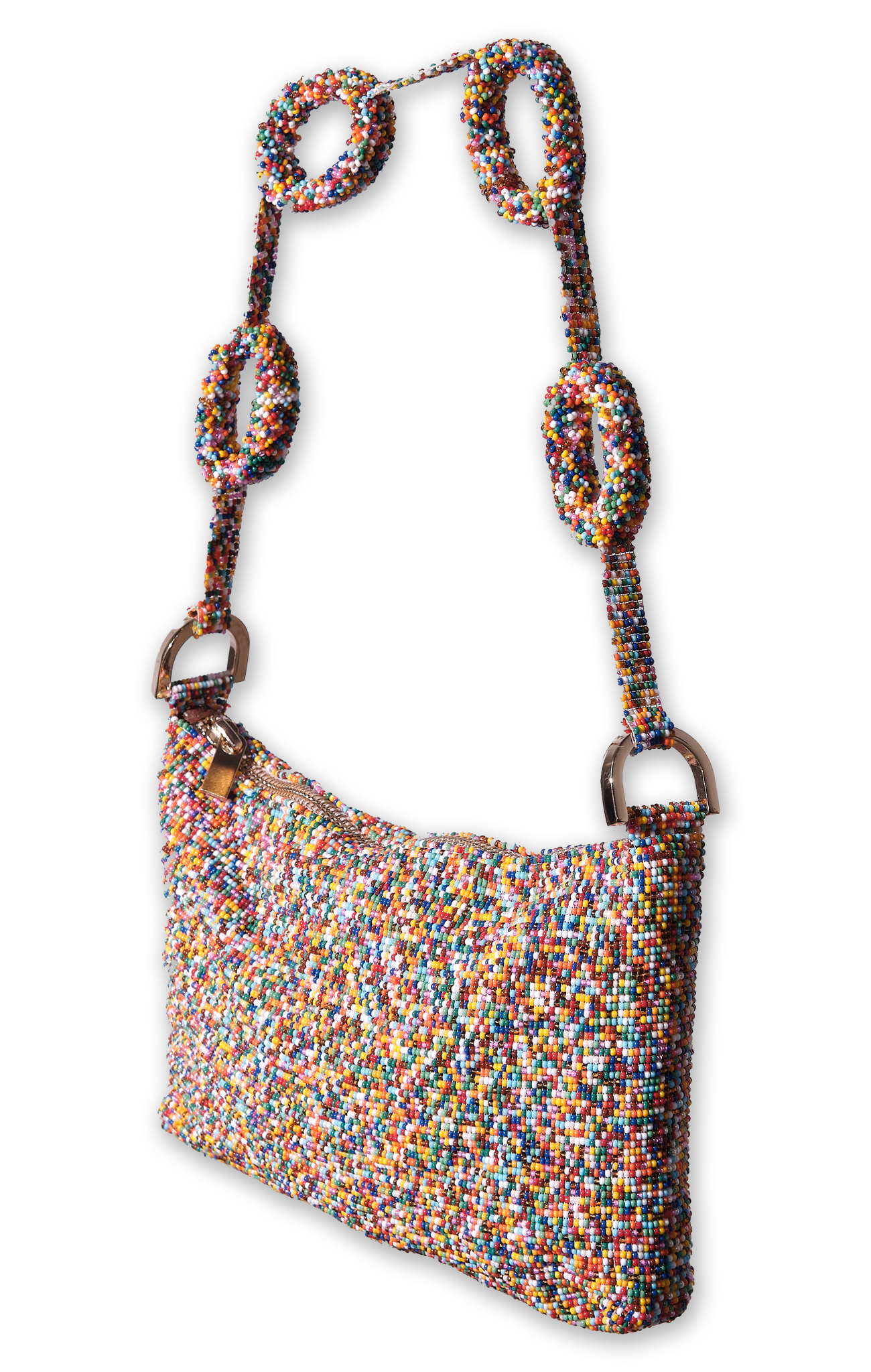 Beaded Loop Link Baguette - Multicolor