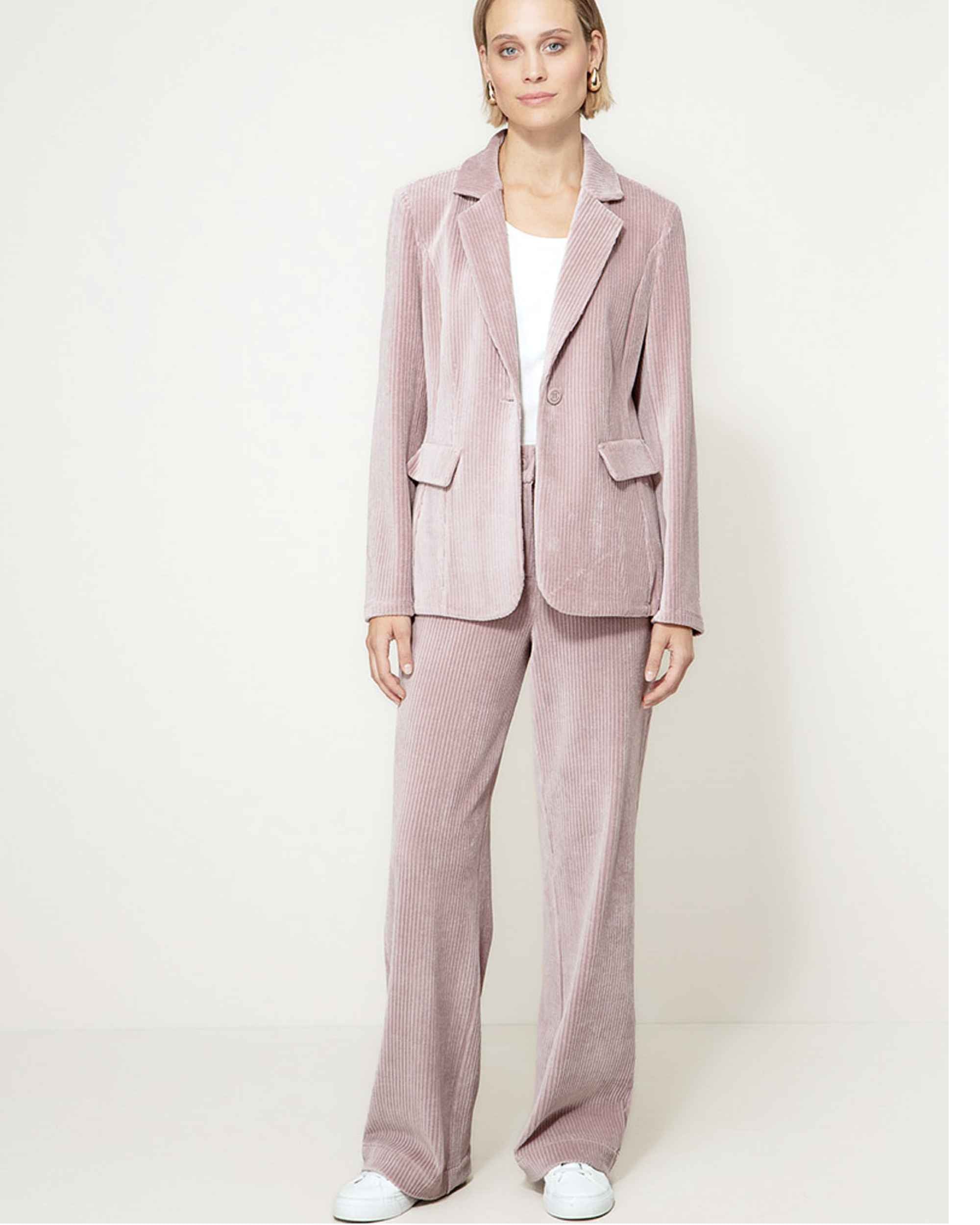 Blazer i Jersey Cord fra Catnoir, Powder Pink