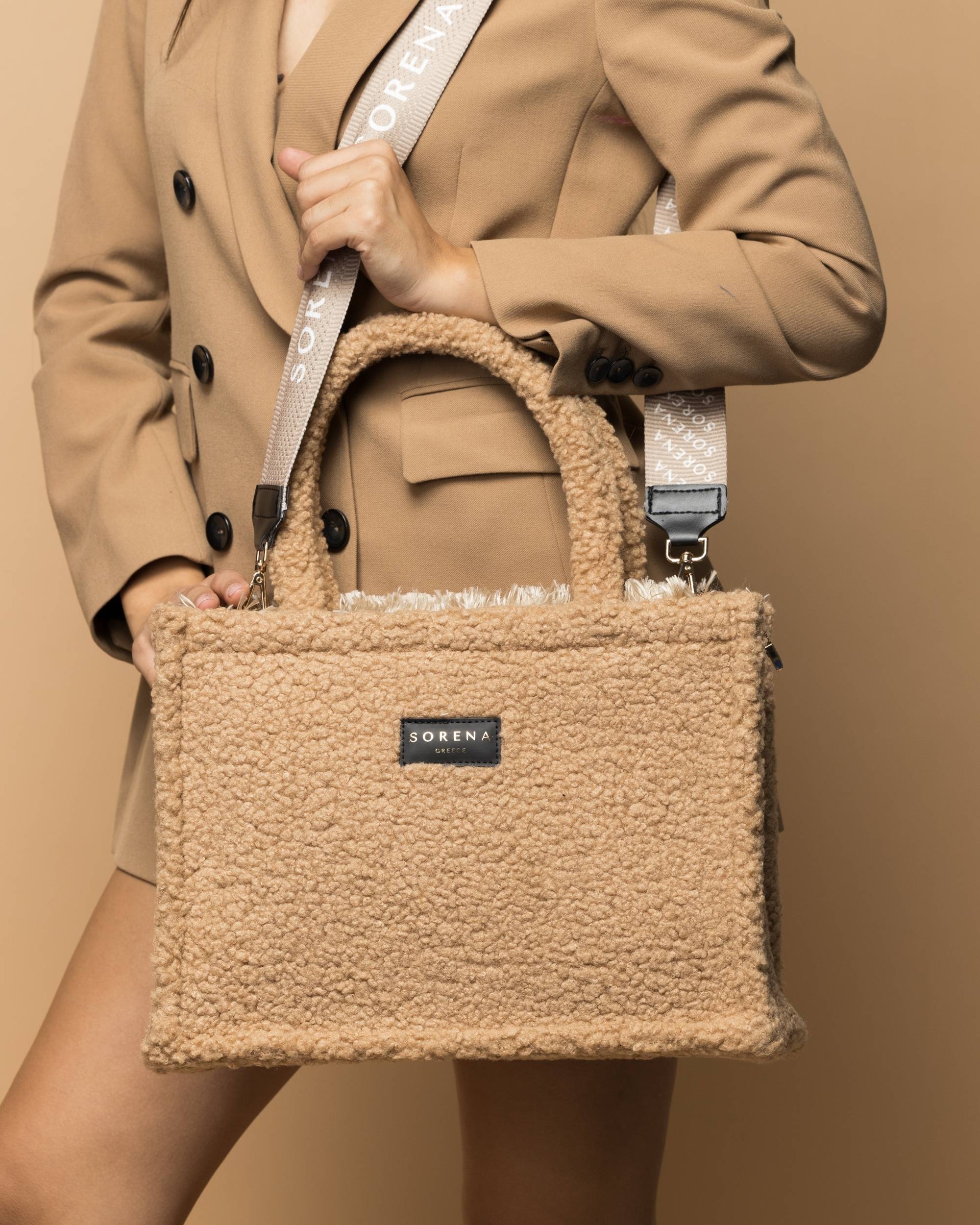 Teddy Honey Medium Tote Bag fra Sorena 5207393015238 Bettanshus Veske