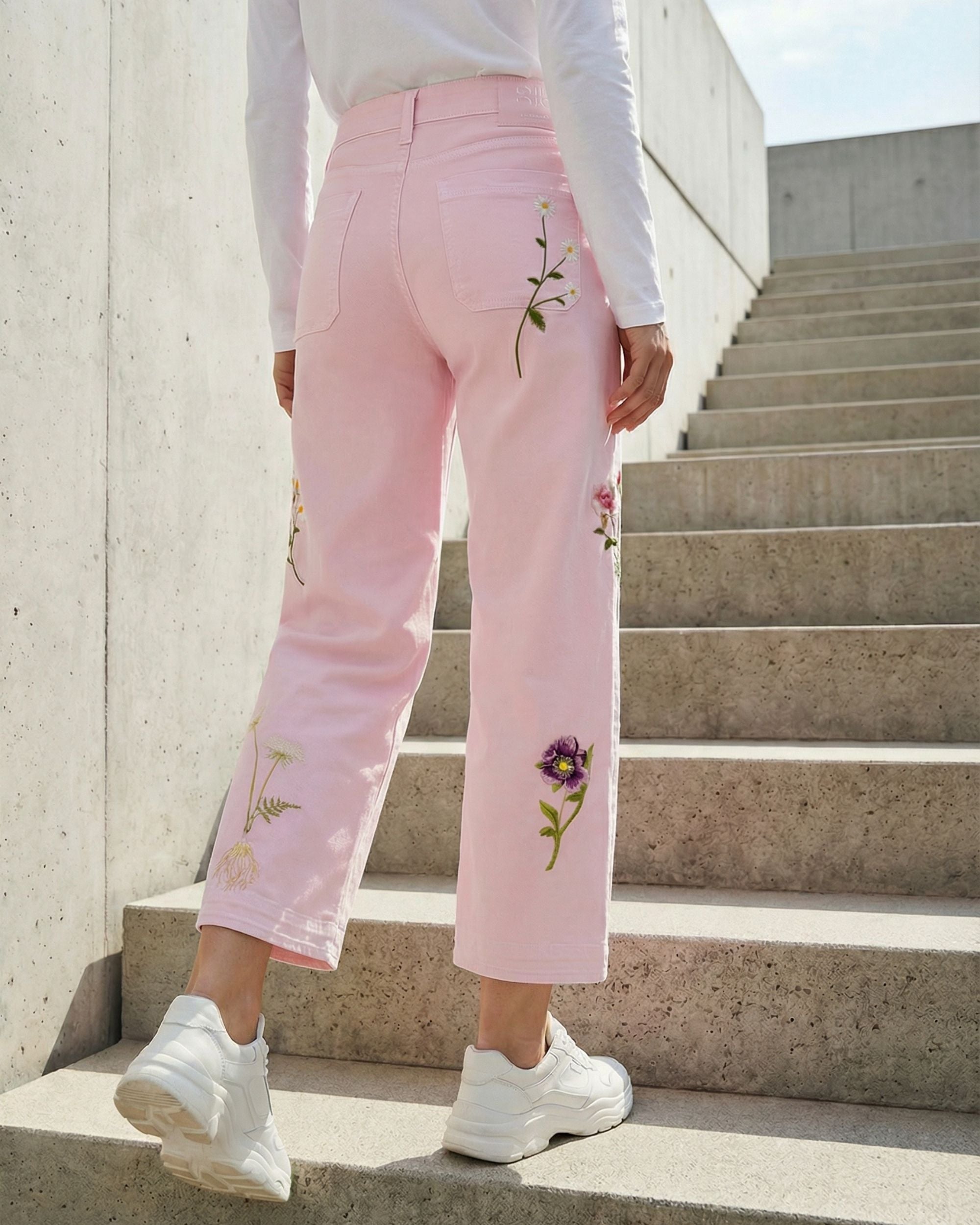 Tess Pocket Cropped Blumenstick fra Cambio