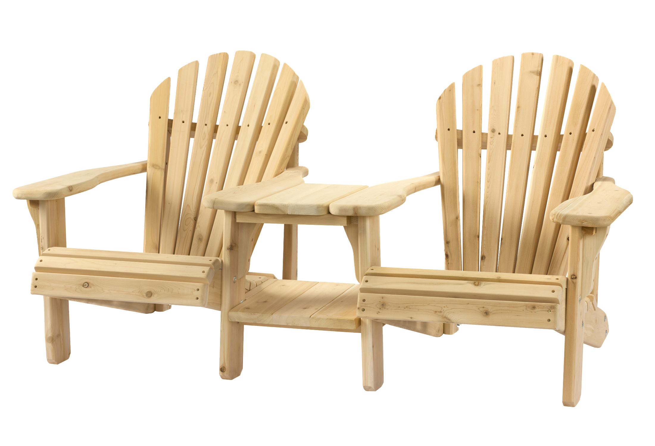 Huntsville Adirondack Bord (tete-a-tete) i Hvit Sedertre