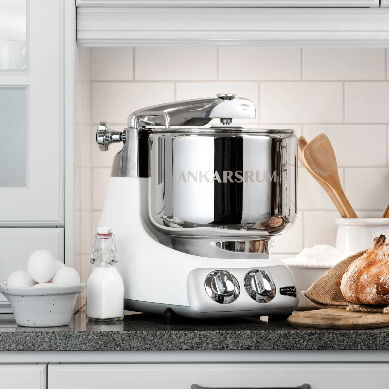 Kjøkkenmaskin Ankarsrum Assistent Original, Glossy White